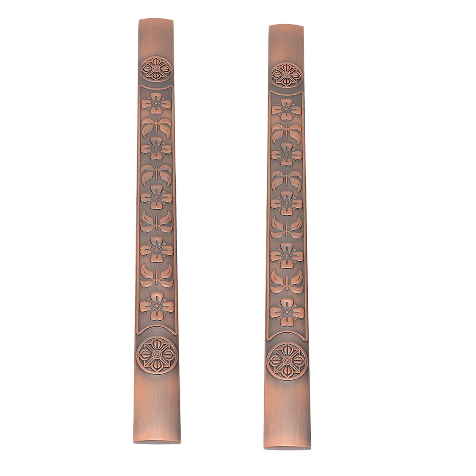 2Pcs Retro Push Door Handles Zinc Alloy European Vintage Door Pull Handle for view 3