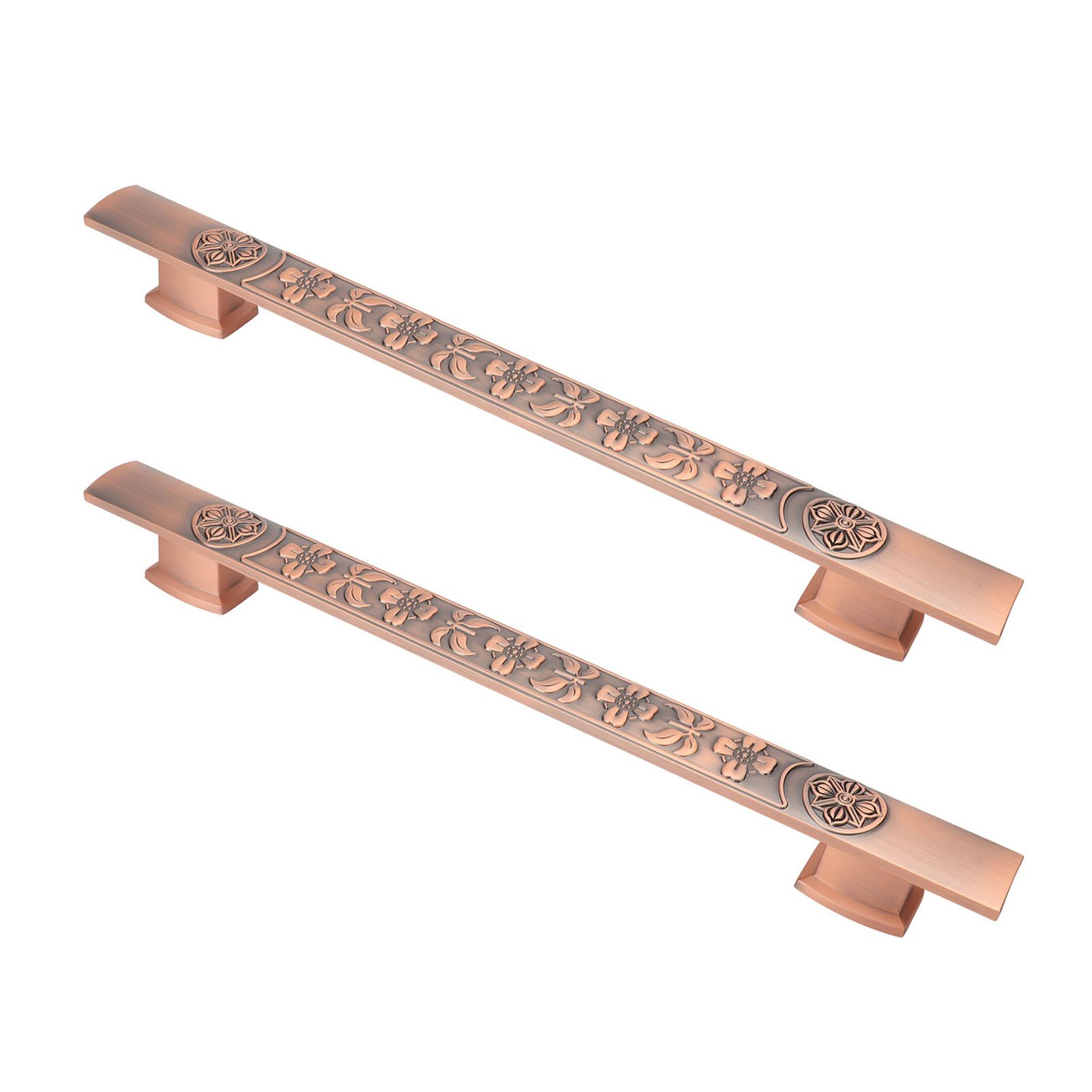 2Pcs Retro Push Door Handles Zinc Alloy European Vintage Door Pull Handle for view 4