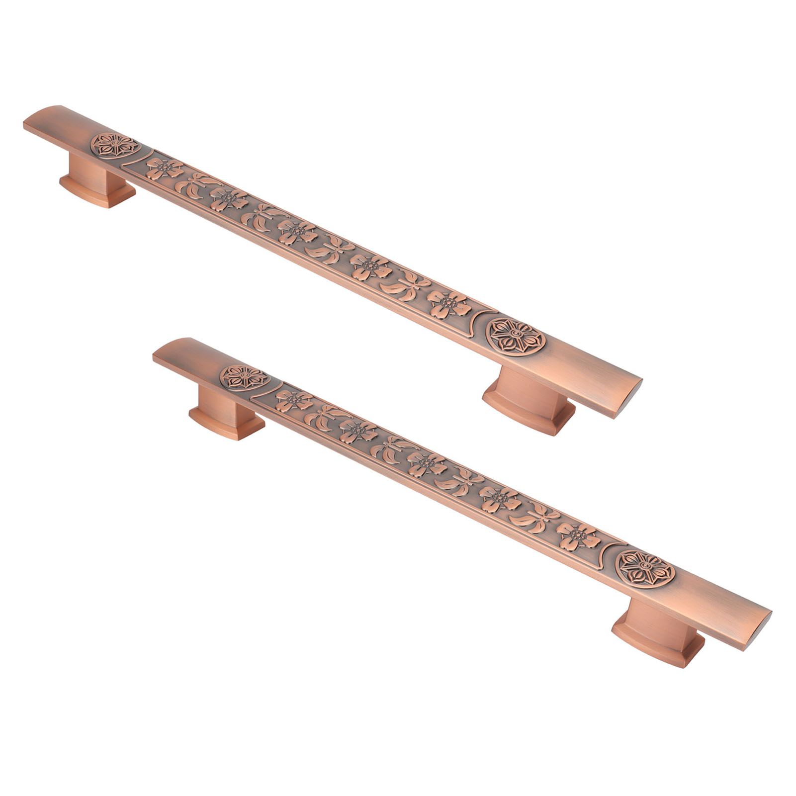 2Pcs Retro Push Door Handles Zinc Alloy European Vintage Door Pull Handle for view 5