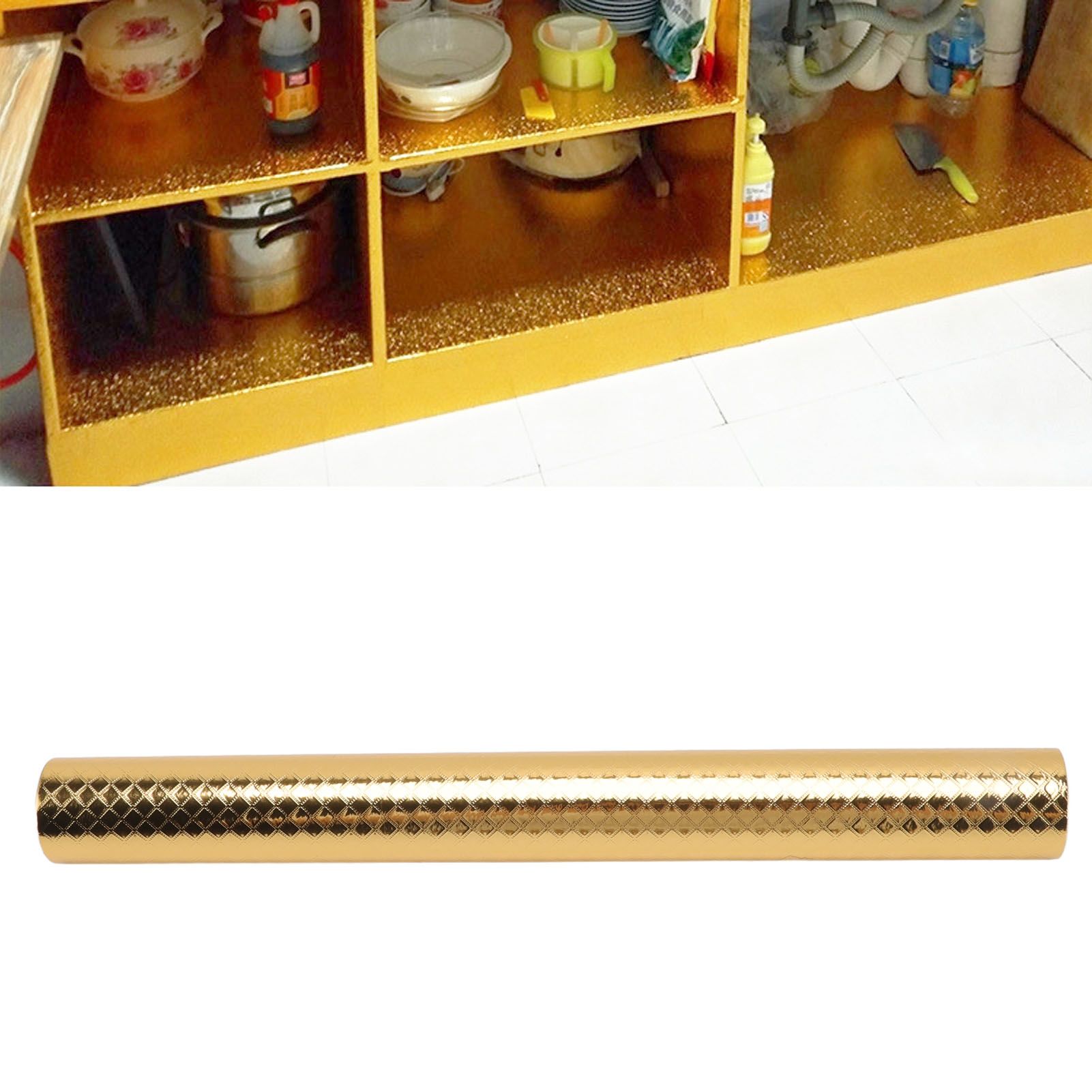 Kitchen Aluminum Foil Stickers Oil Proof Waterproof PVC Self Adhesive Kitchen view 12