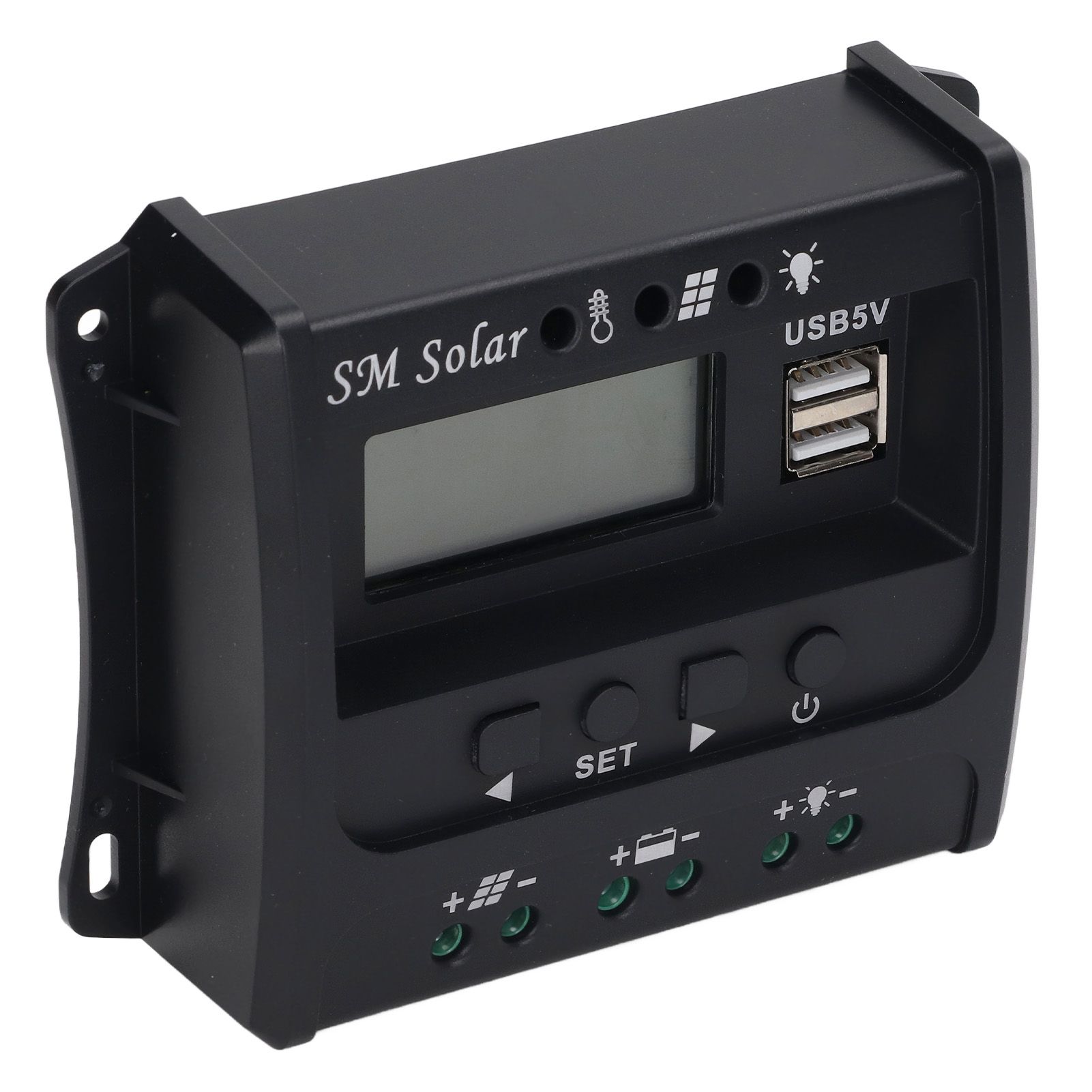 Solar Panel Controller 3 Stage PWM Charging Intelligent Microcontroller ABS view 3