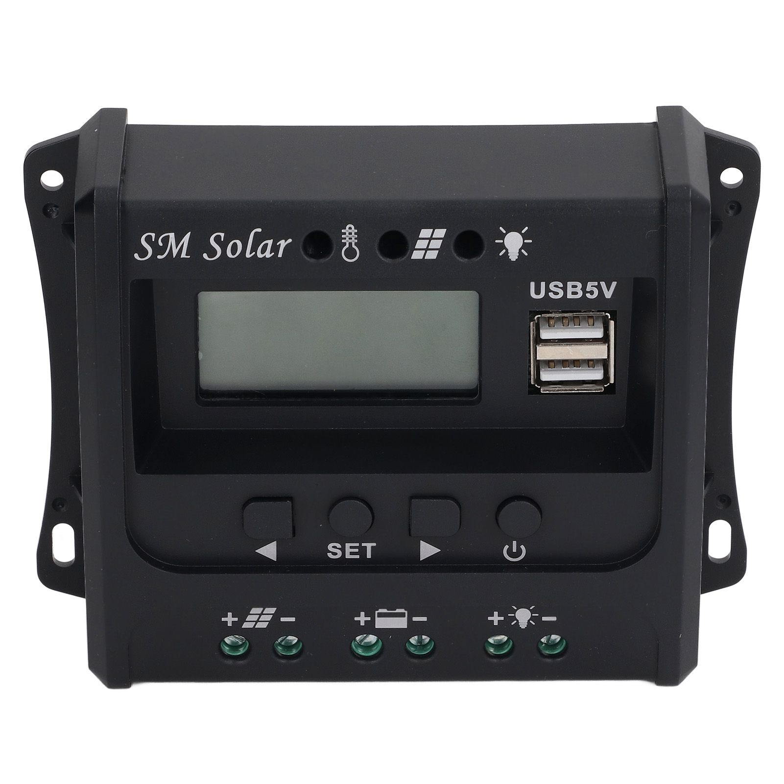 Solar Panel Controller 3 Stage PWM Charging Intelligent Microcontroller ABS view 4