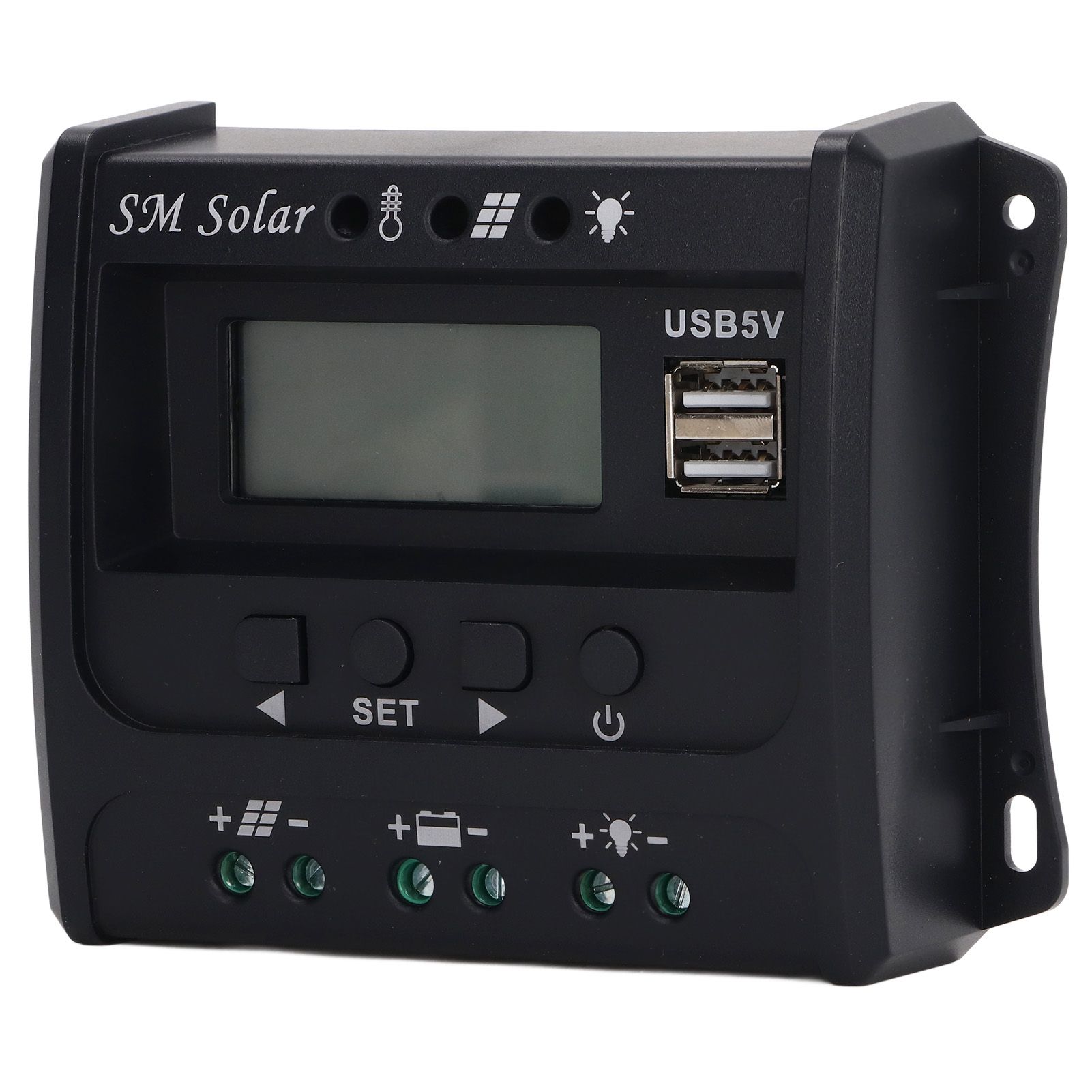 Solar Panel Controller 3 Stage PWM Charging Intelligent Microcontroller ABS view 5