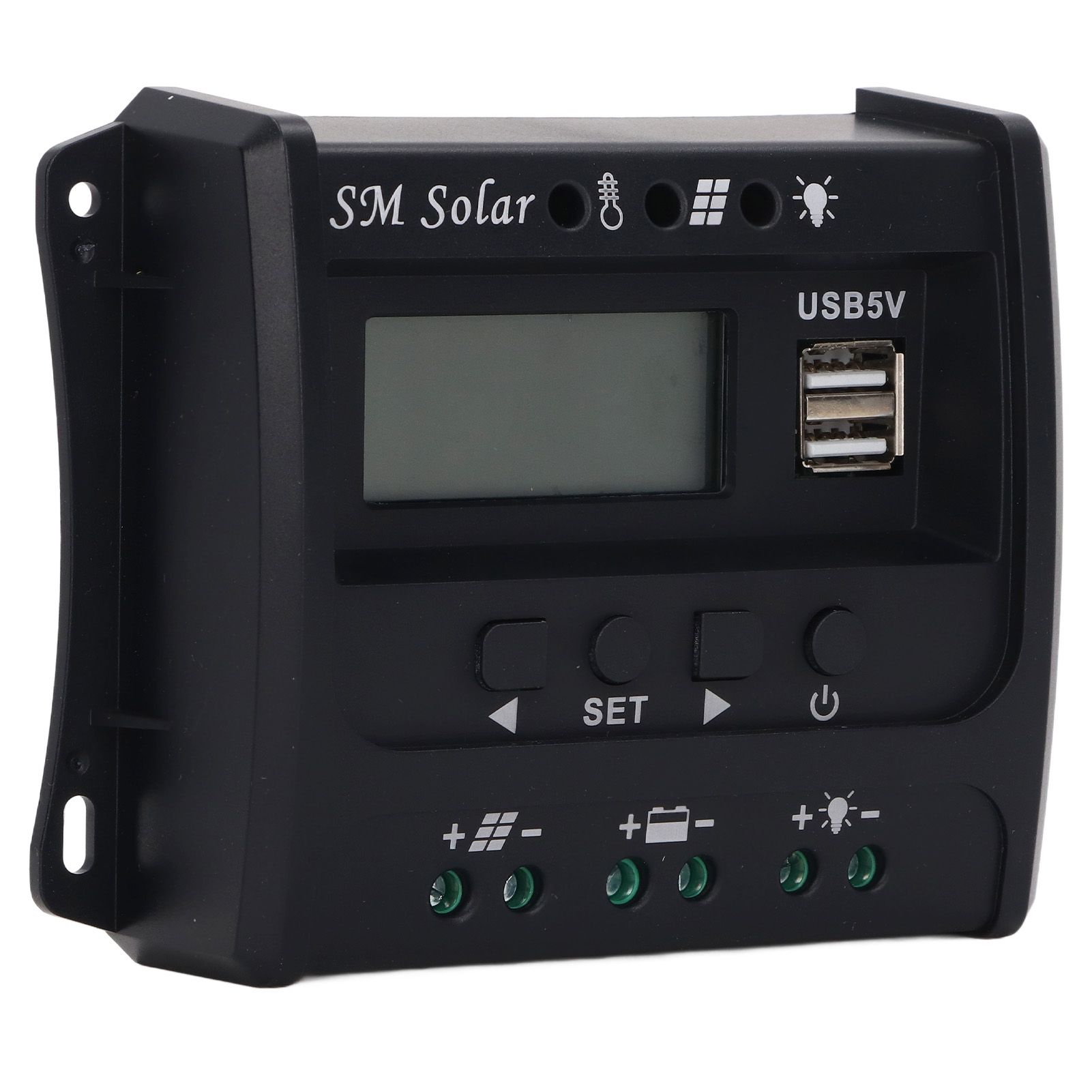 Solar Panel Controller 3 Stage PWM Charging Intelligent Microcontroller ABS view 6