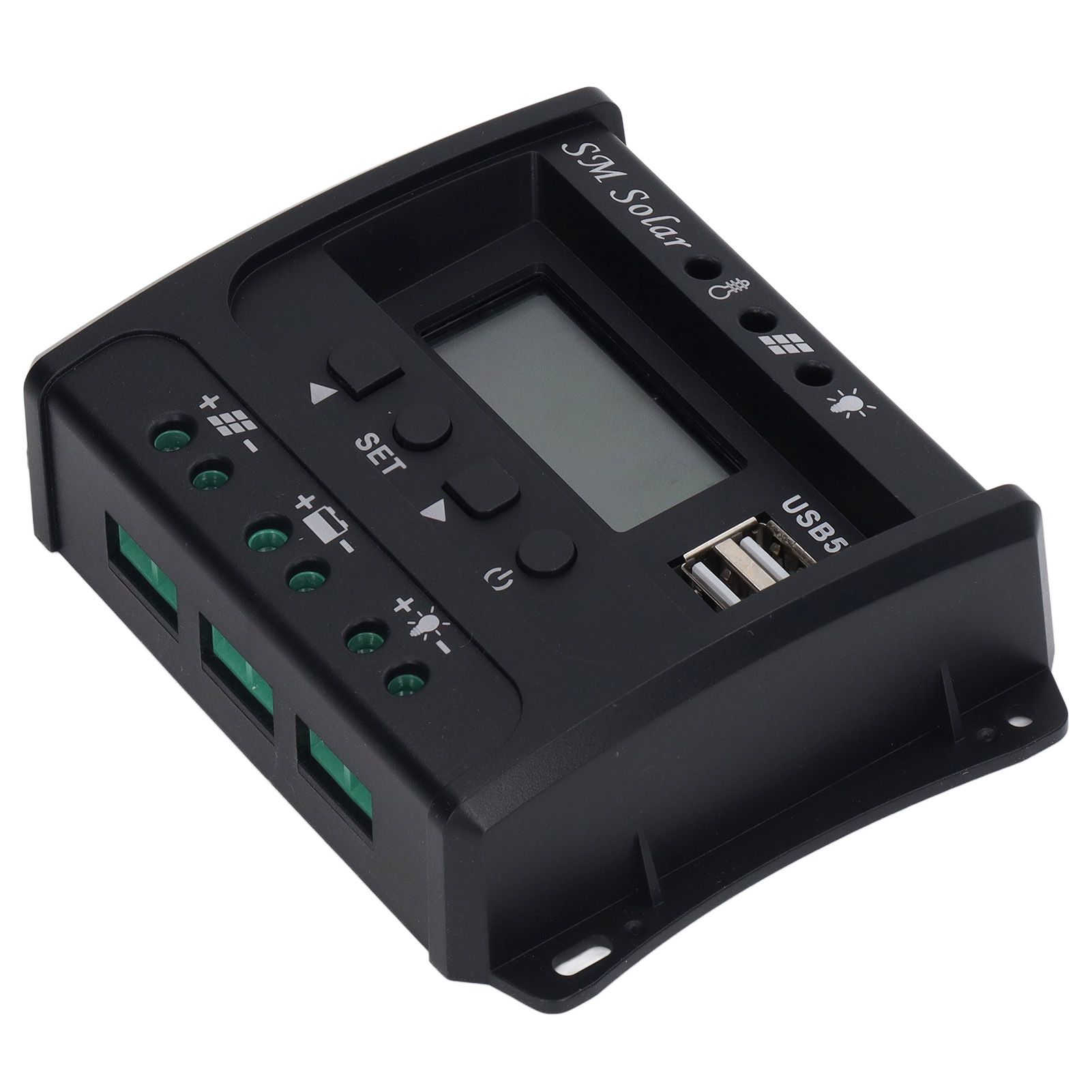 Solar Panel Controller 3 Stage PWM Charging Intelligent Microcontroller ABS view 7
