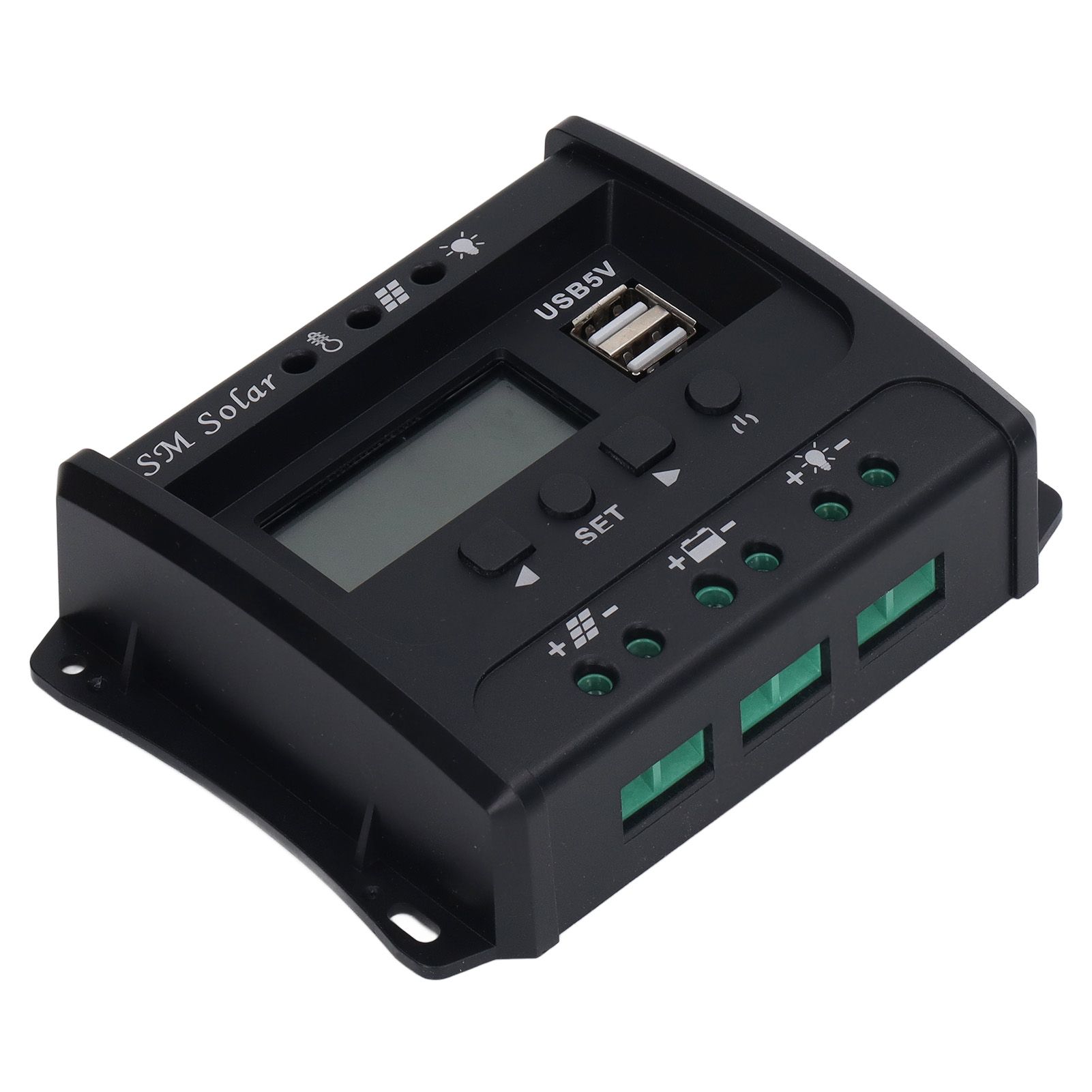 Solar Panel Controller 3 Stage PWM Charging Intelligent Microcontroller ABS view 9