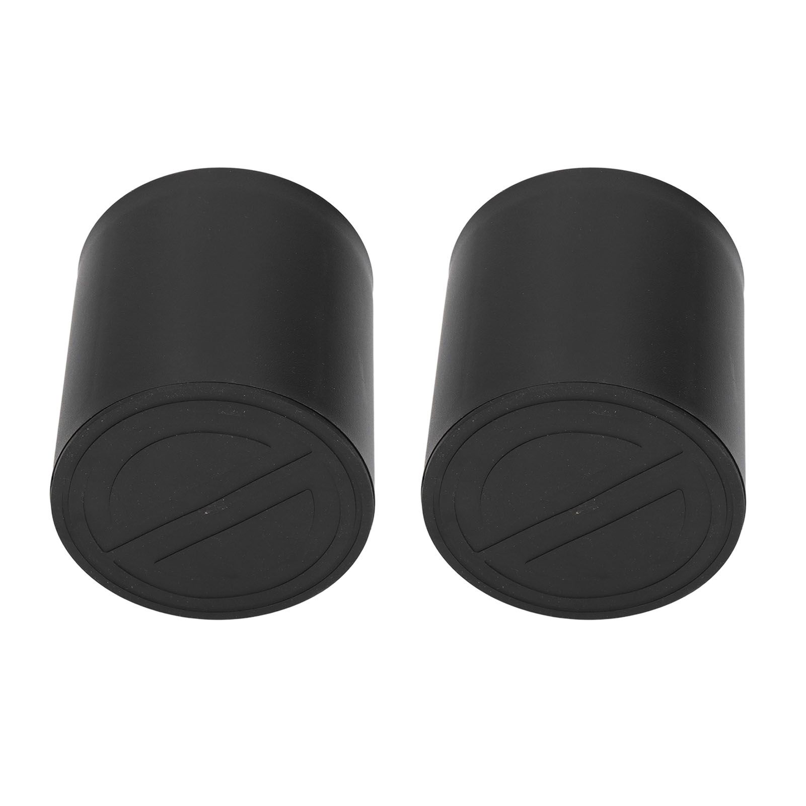 6PCS Furniture Leg Extender Plastic Round 4in Rise Black Furniture Risers for view 6