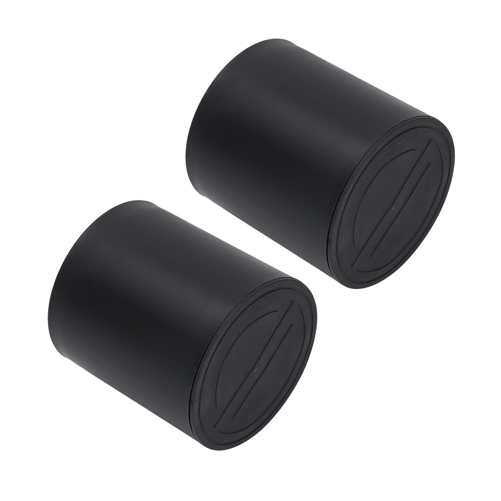 6PCS Furniture Leg Extender Plastic Round 4in Rise Black Furniture Risers for view 7