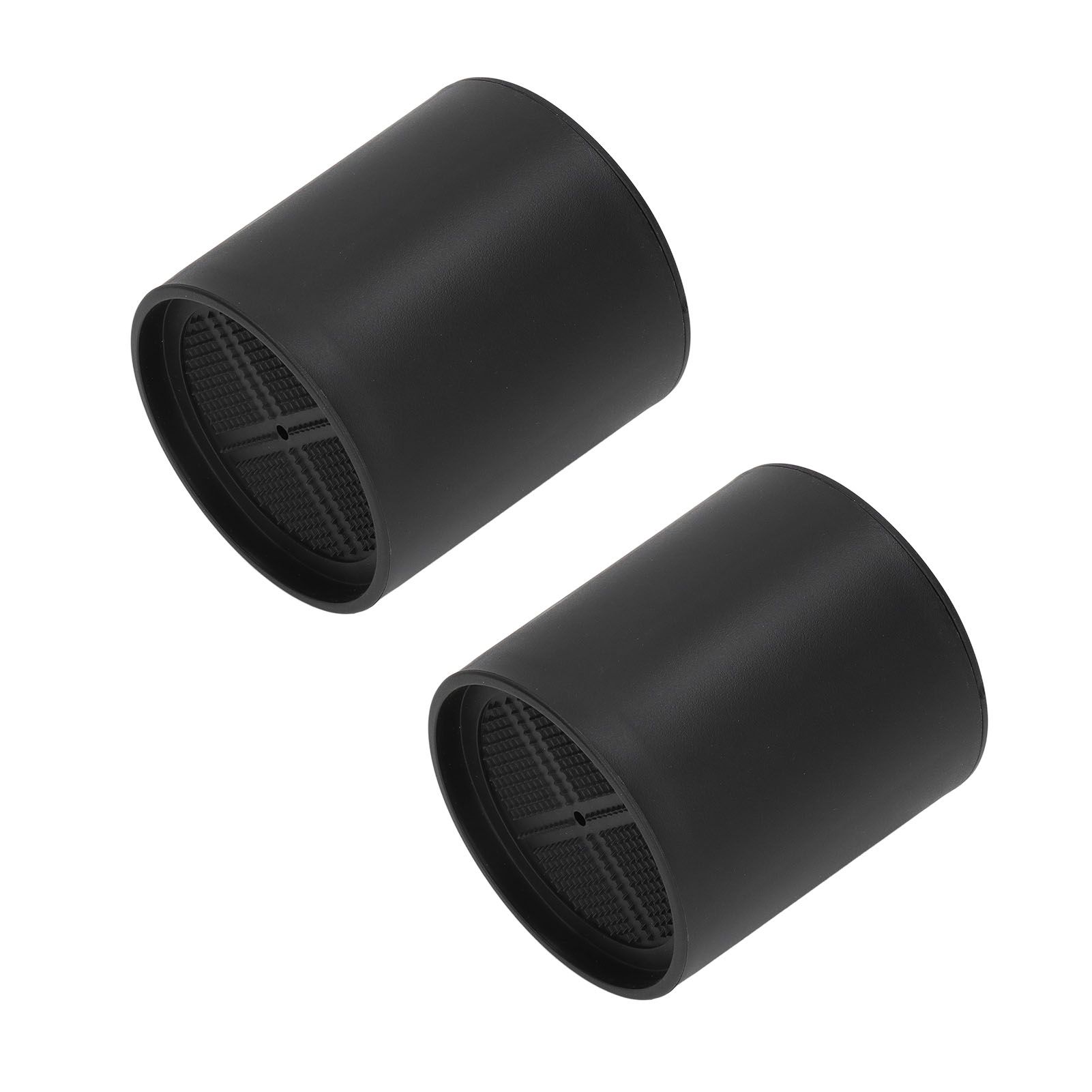 6PCS Furniture Leg Extender Plastic Round 4in Rise Black Furniture Risers for view 8