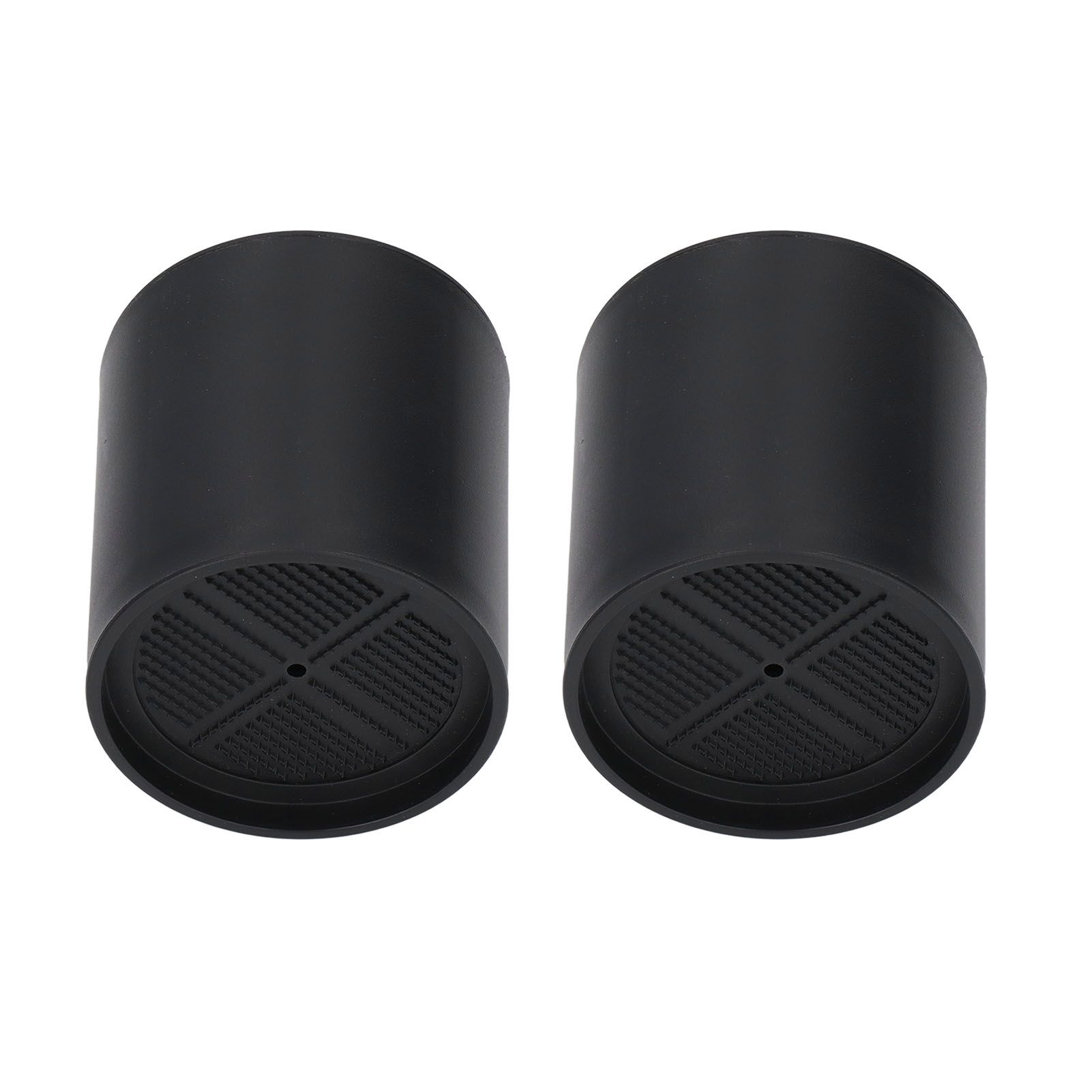 6PCS Furniture Leg Extender Plastic Round 4in Rise Black Furniture Risers for view 9