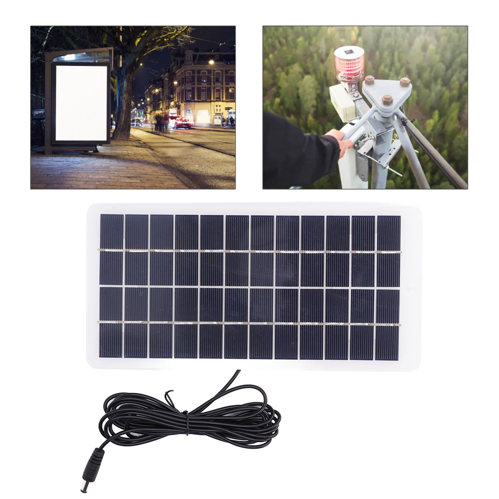 Solar Panel Polysilicon High Light Transmission Portable Solar Cell with DC view 11
