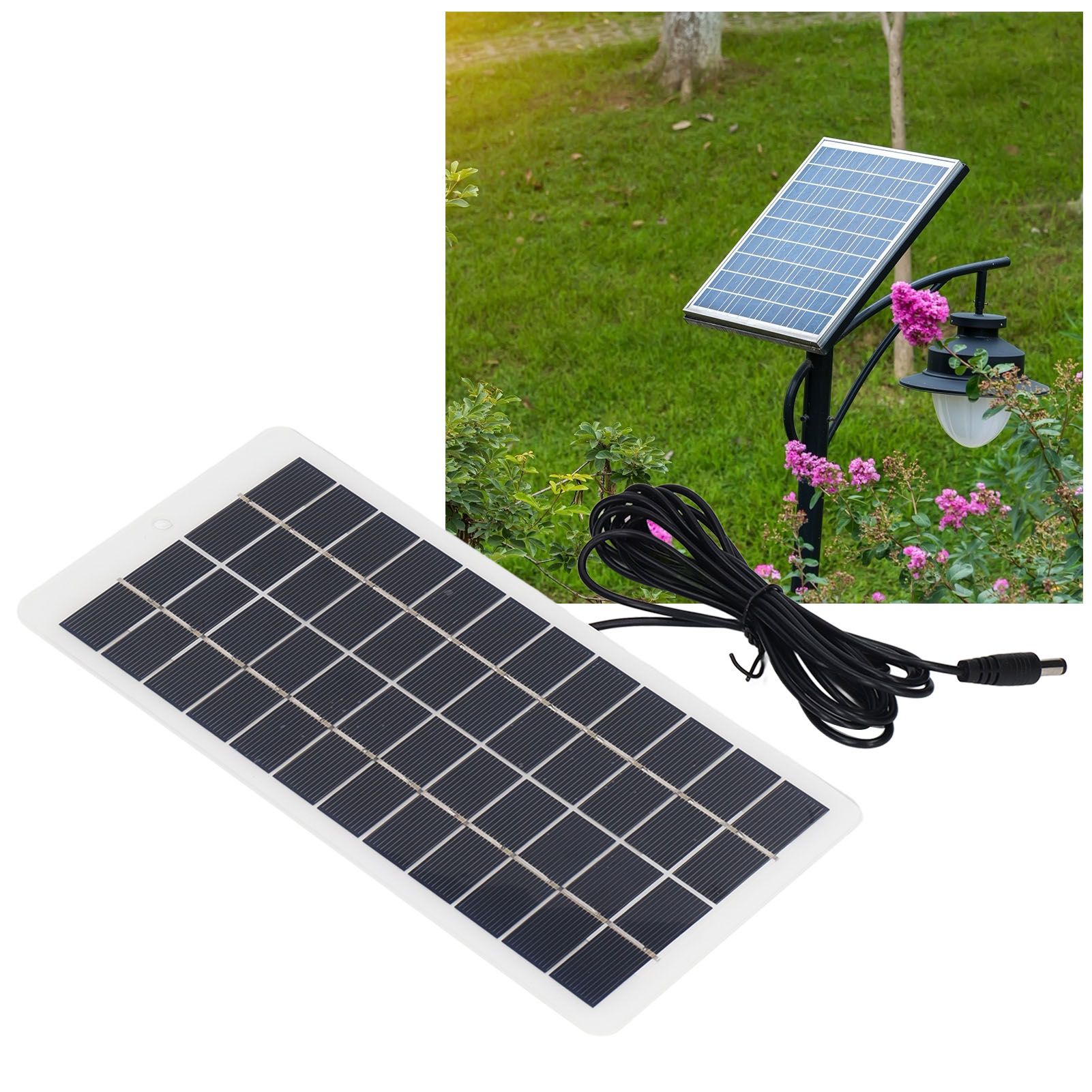 Solar Panel Polysilicon High Light Transmission Portable Solar Cell with DC view 12