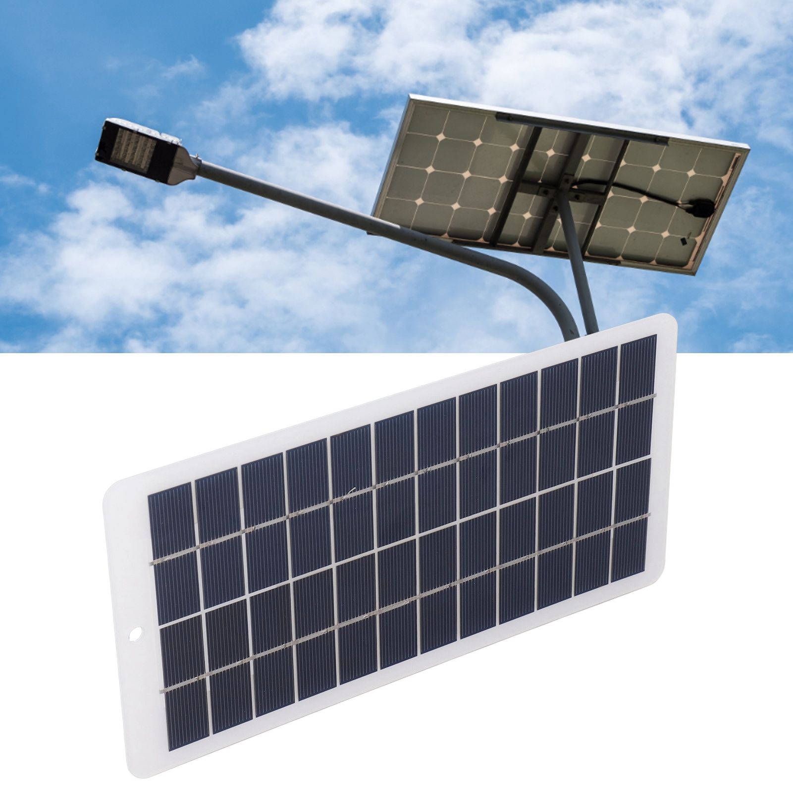 Polycrystalline Silicone Solar Panel 5W 12V High Light Transmittance Portable view 12