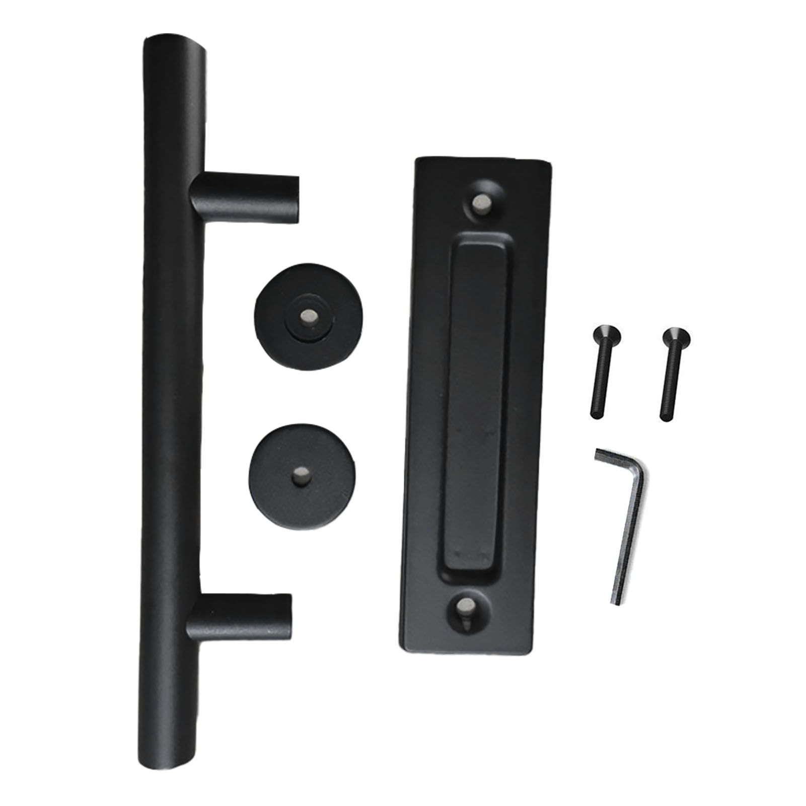 Sliding Barn Door Handle Carbon Steel 4.8mm Thick Double Sided Barn Door Push