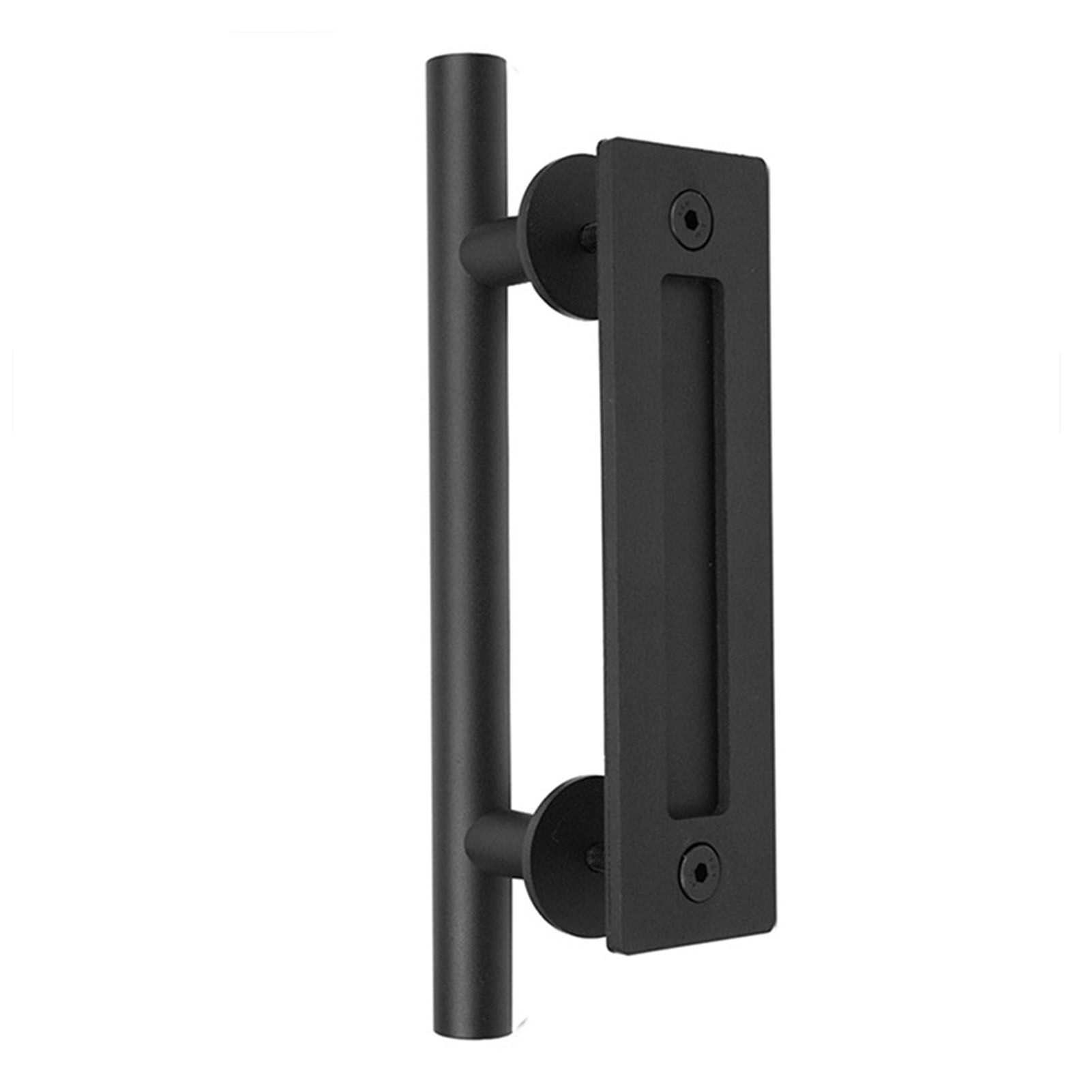 Sliding Barn Door Handle Carbon Steel 4.8mm Thick Double Sided Barn Door Push view 3