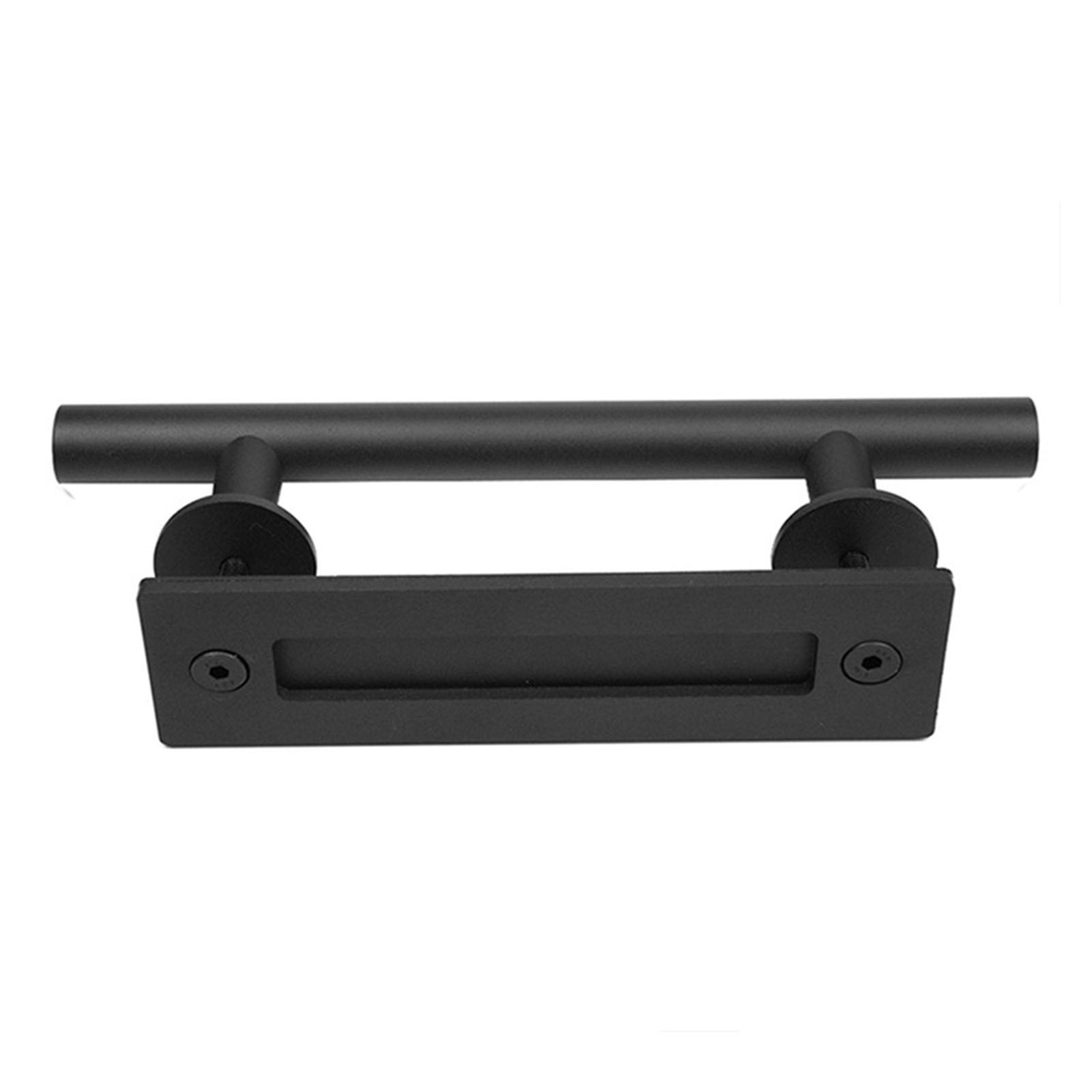 Sliding Barn Door Handle Carbon Steel 4.8mm Thick Double Sided Barn Door Push view 11