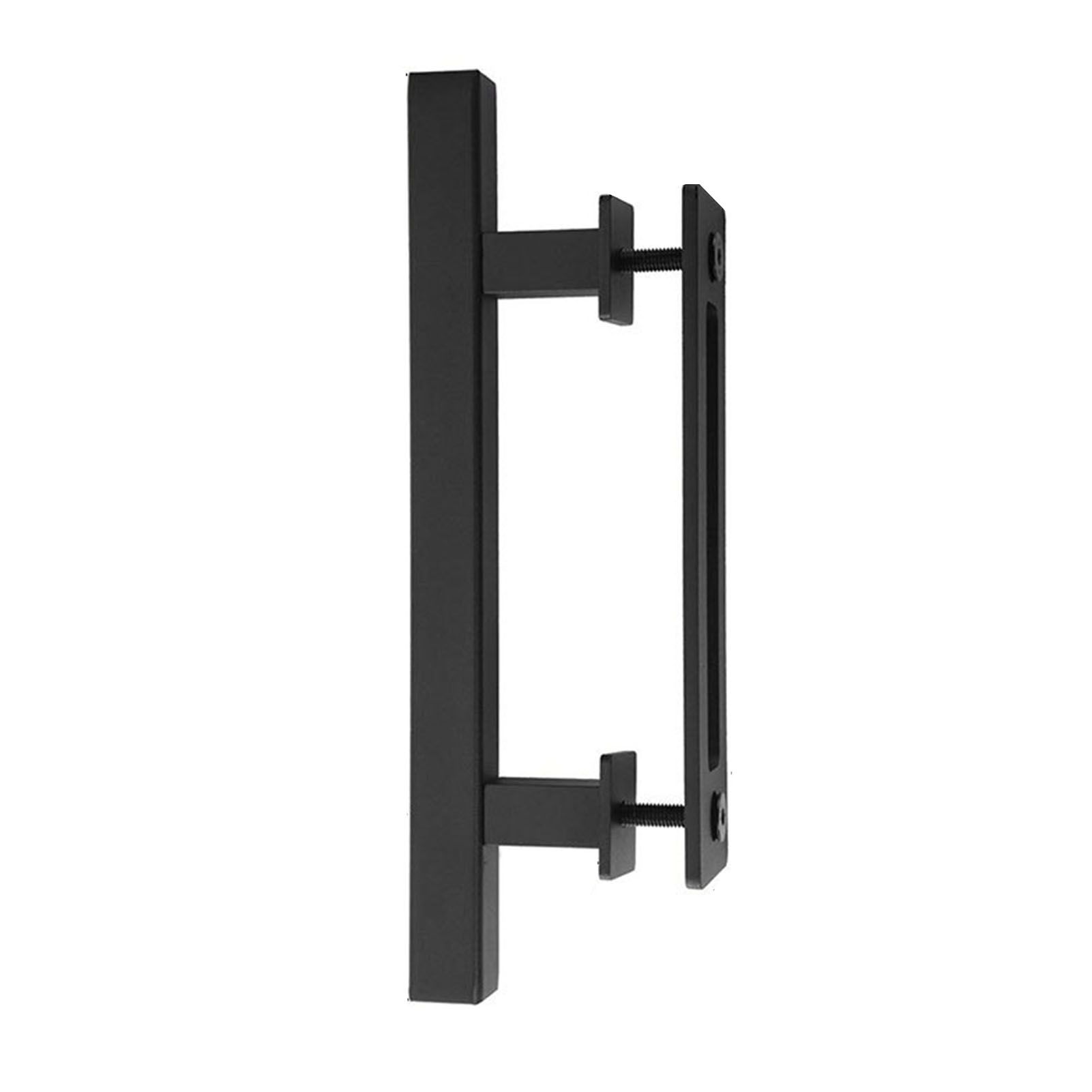 Sliding Barn Door Handle Carbon Steel 4.8mm Thick Double Sided Barn Door Push view 2