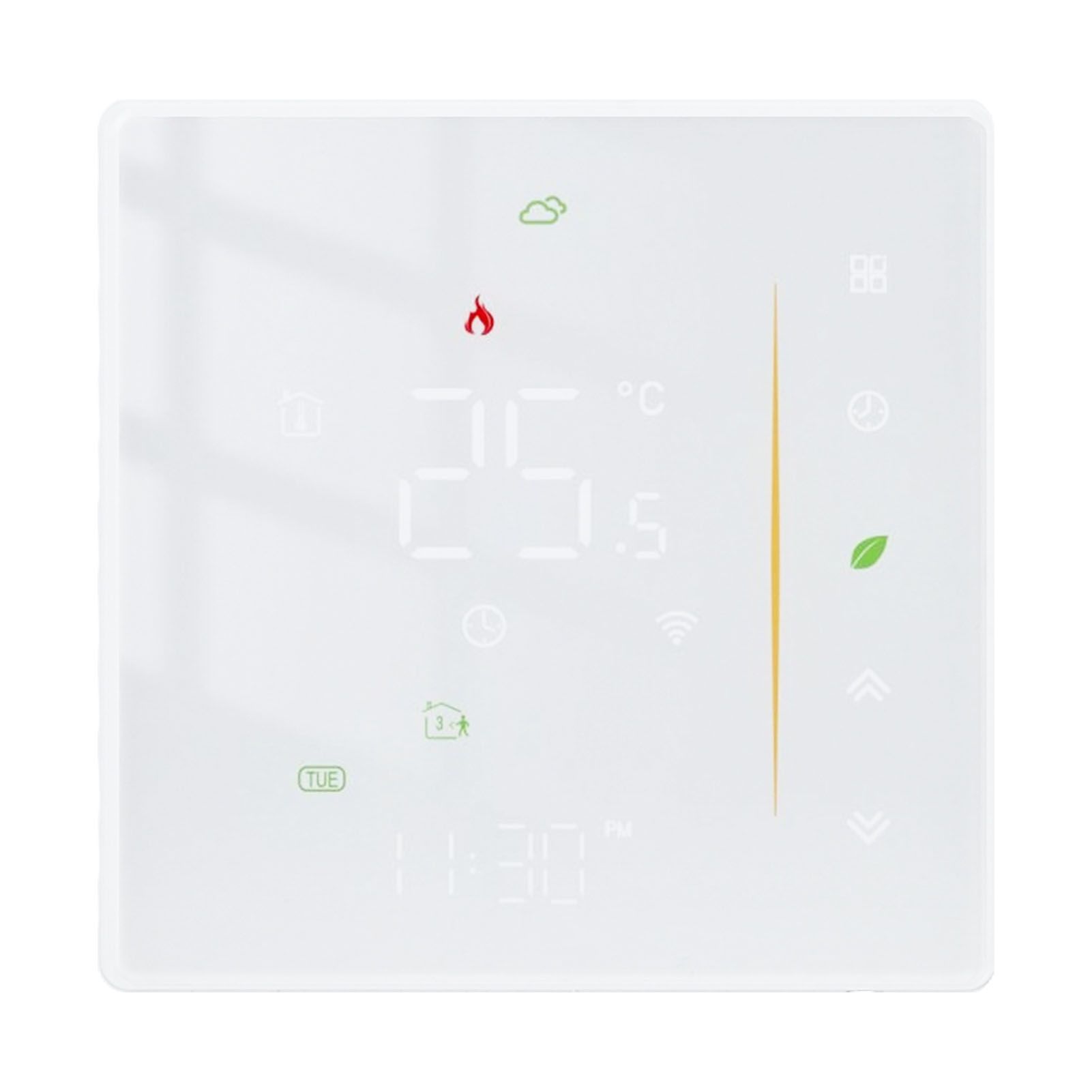 Household Smart Thermostat Programmable App Voice Control Electric Floor view 2