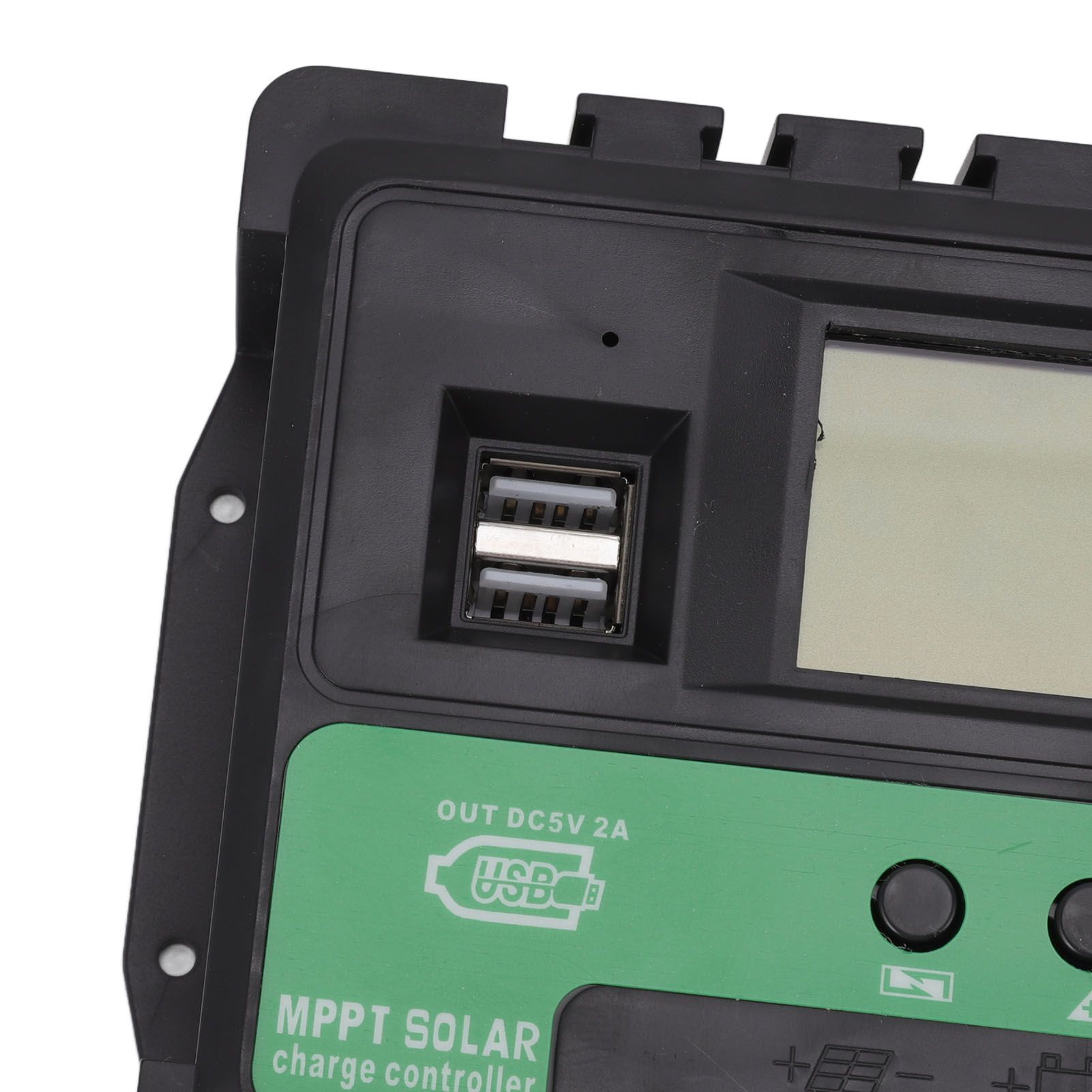 Solar Controller 12V 24V Charge Discharge PV Regulator LCD Display Dual USB view 14