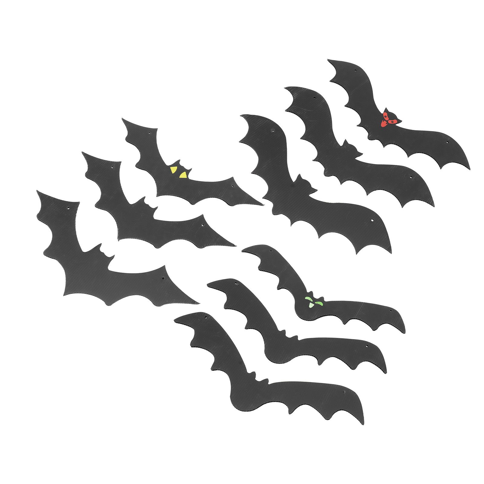 9 PCS Hanging Bats Decoration Courtyard Halloween Party Festival Flying Bats view 5
