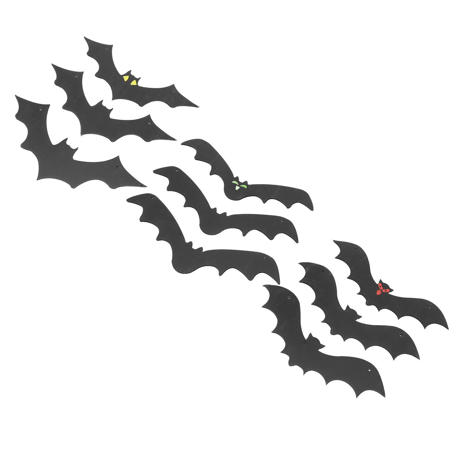 9 PCS Hanging Bats Decoration Courtyard Halloween Party Festival Flying Bats view 6