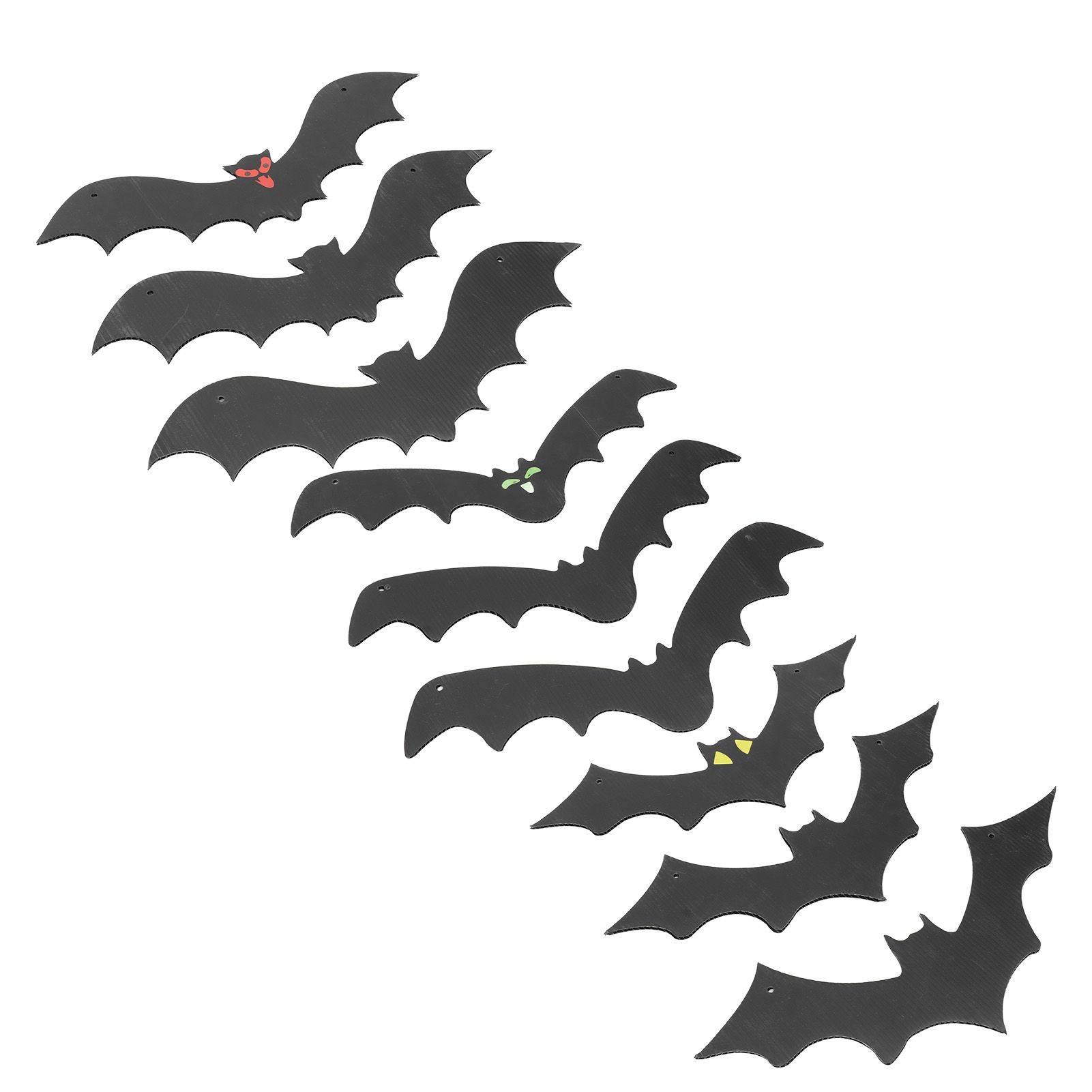 9 PCS Hanging Bats Decoration Courtyard Halloween Party Festival Flying Bats view 7