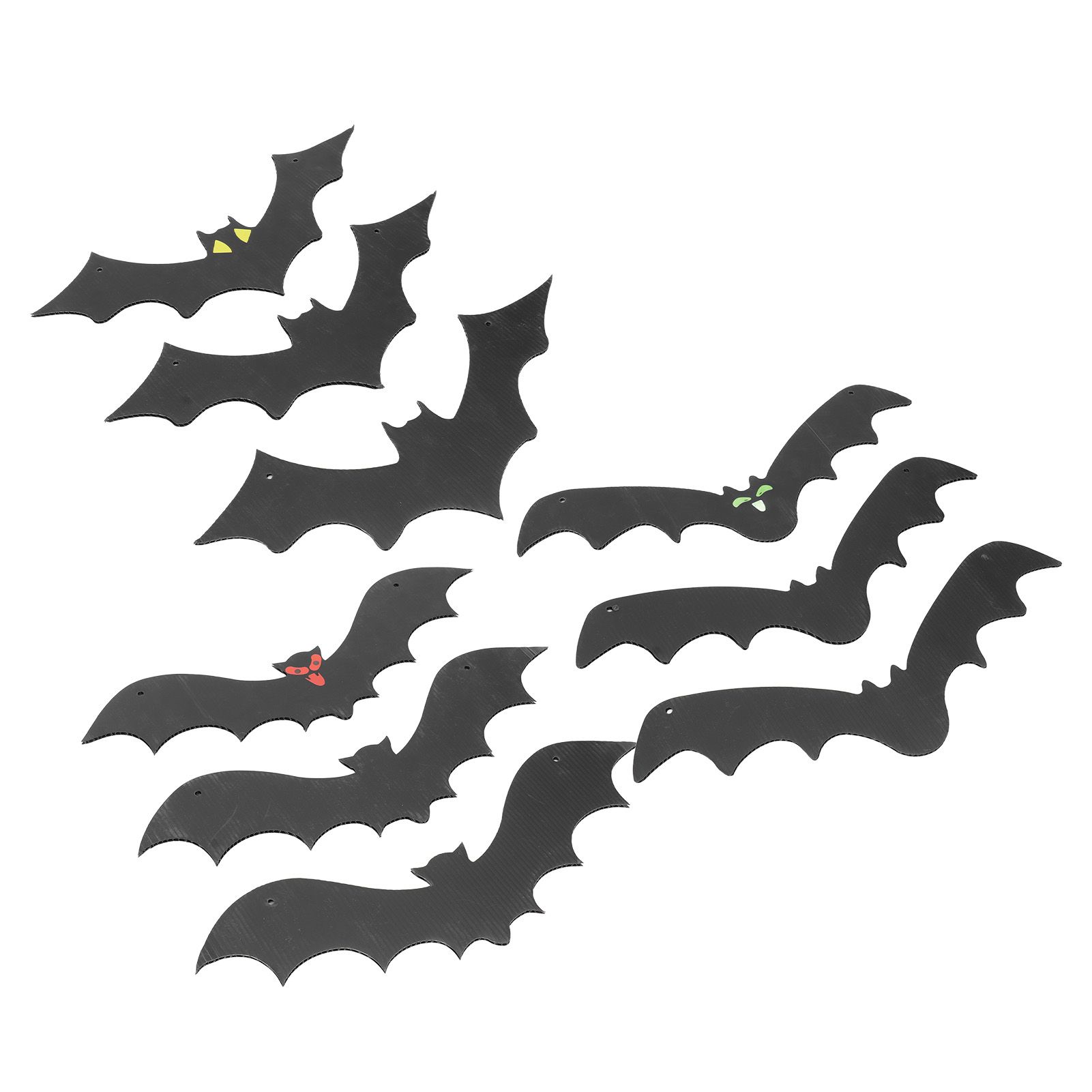 9 PCS Hanging Bats Decoration Courtyard Halloween Party Festival Flying Bats view 8