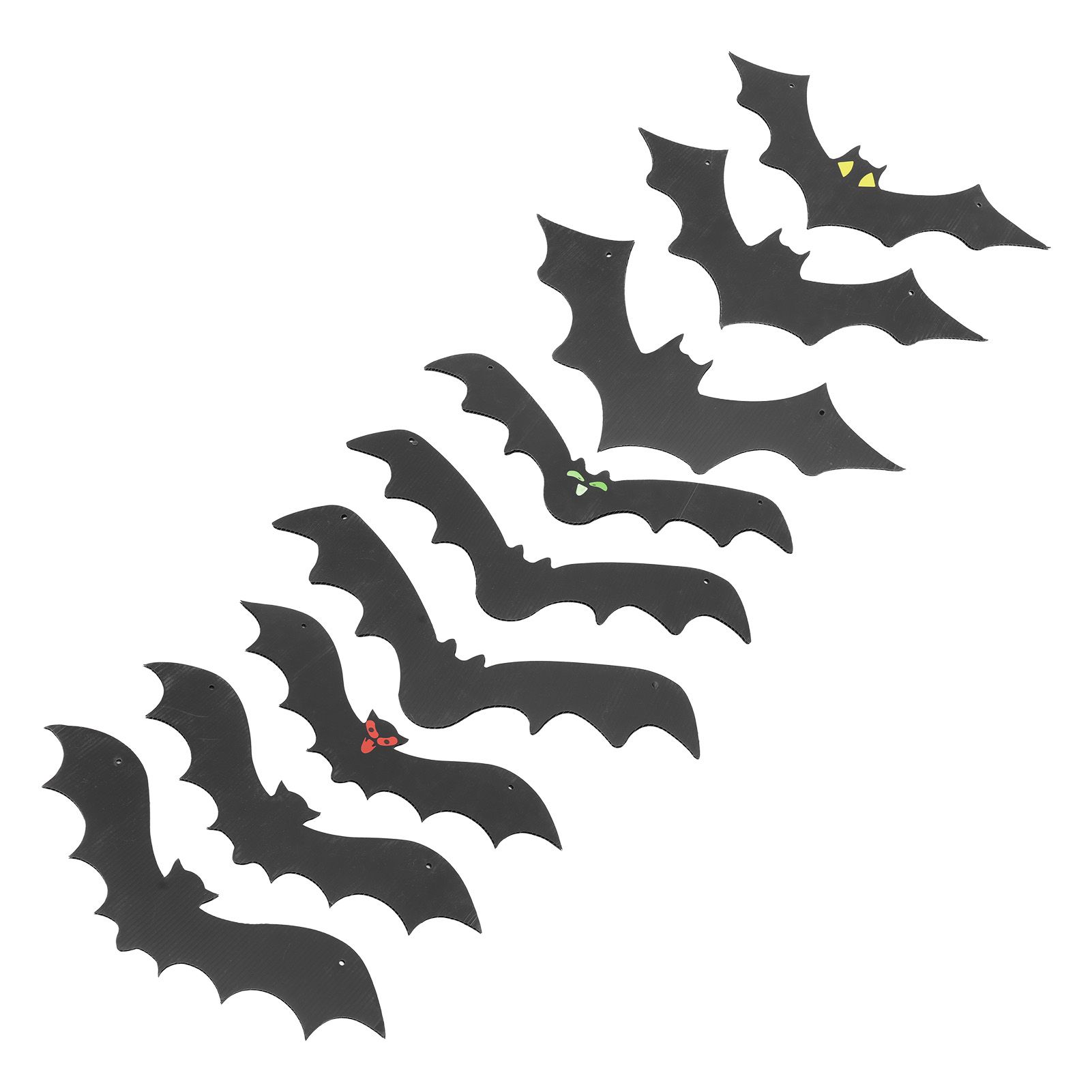 9 PCS Hanging Bats Decoration Courtyard Halloween Party Festival Flying Bats view 10