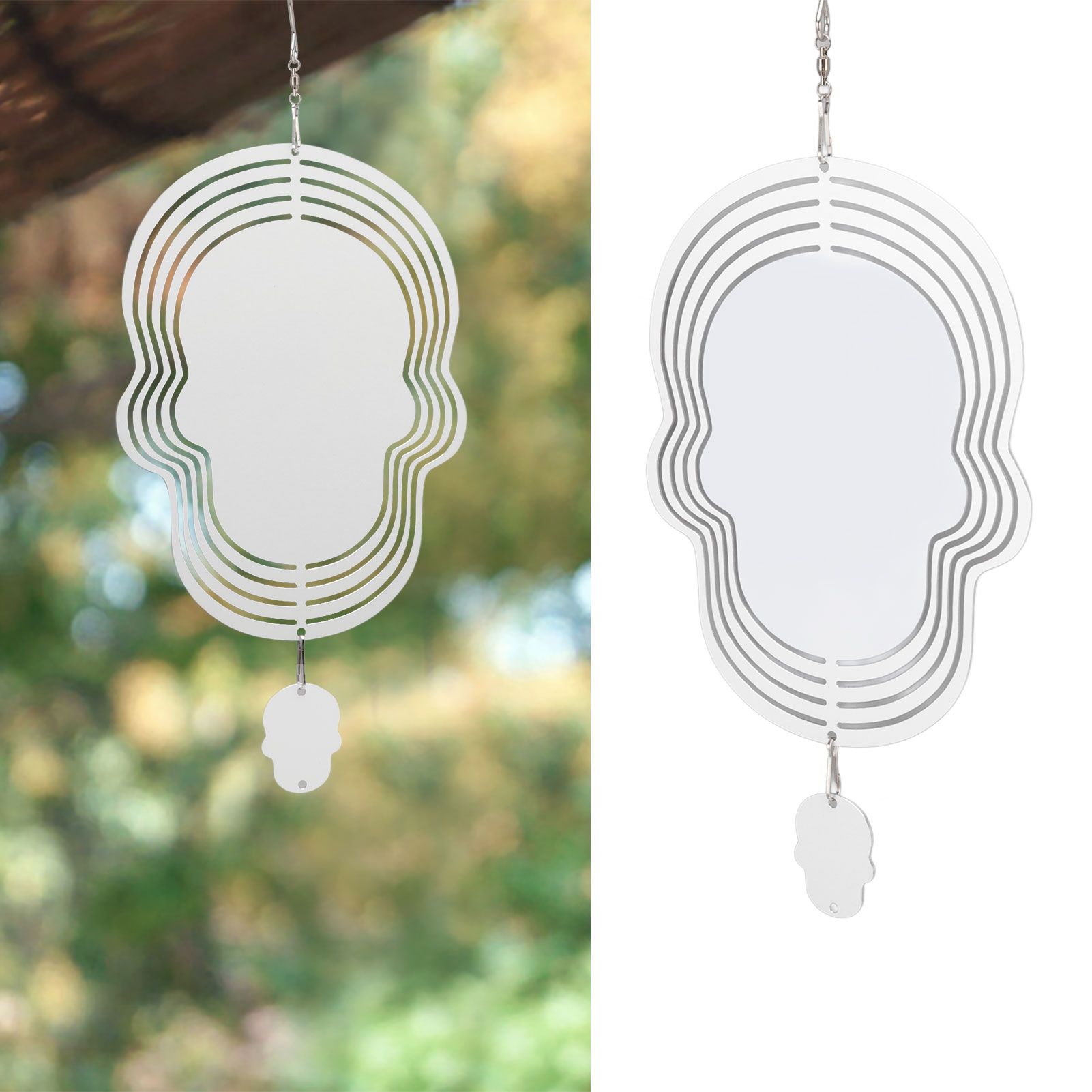 Wind Chime White Simple Delicate Decorative Weather Resistance Ornament for view 11