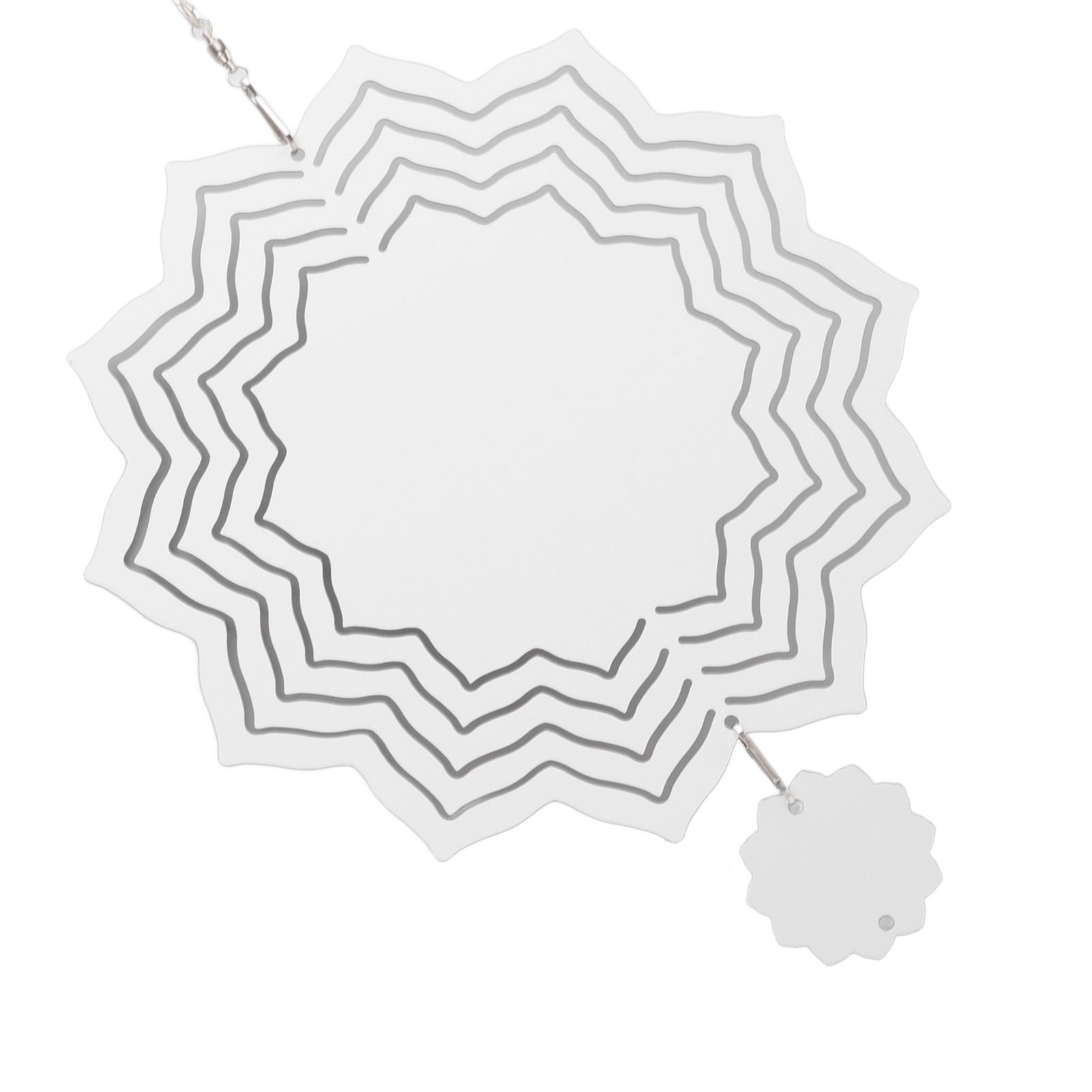 Wind Chime White Simple Delicate Decorative Weather Resistance Ornament for view 2