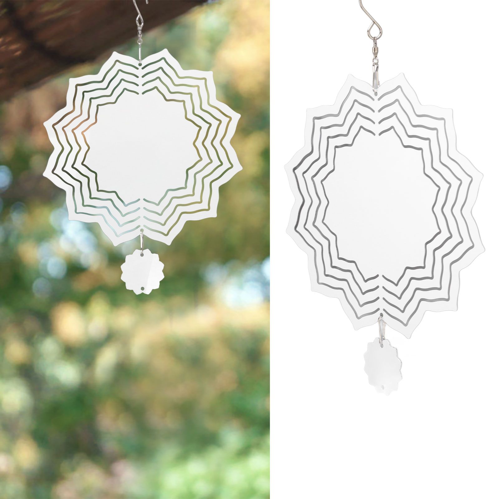 Wind Chime White Simple Delicate Decorative Weather Resistance Ornament for view 11