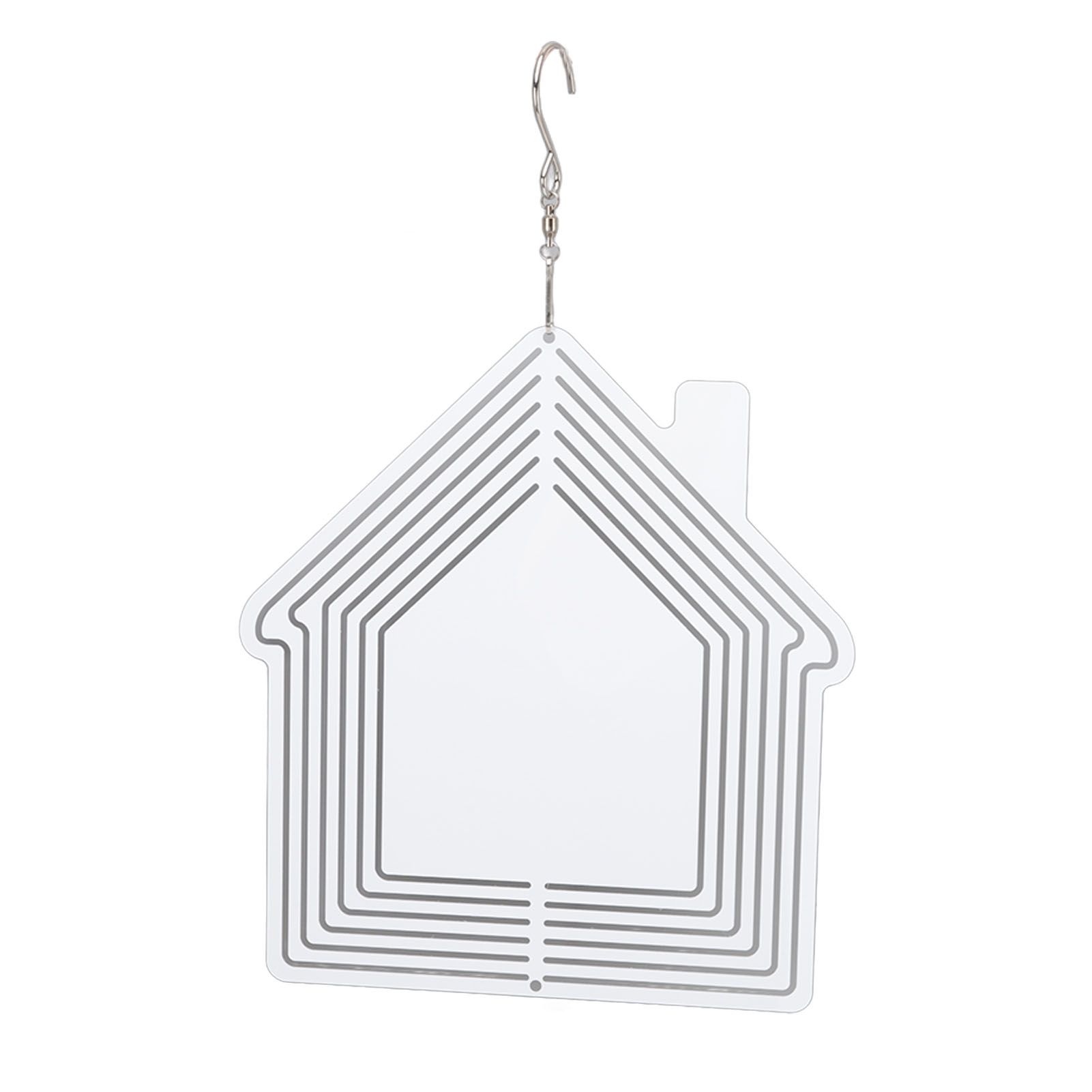 DIY Sublimation Metal Wind Spinner Hanging Blank Wind Chimes Garden Decorative view 2