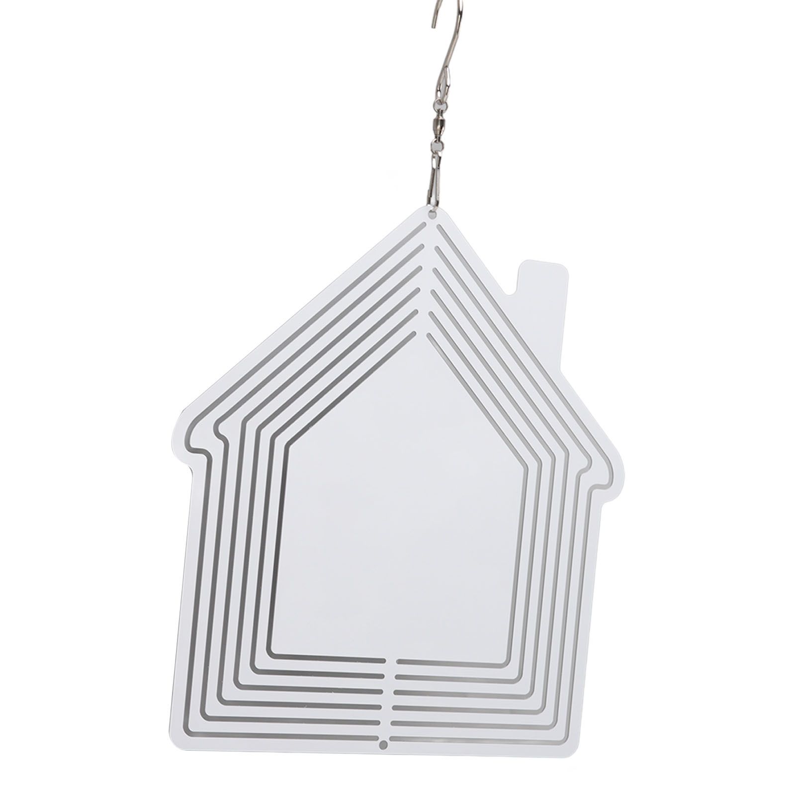 DIY Sublimation Metal Wind Spinner Hanging Blank Wind Chimes Garden Decorative view 4