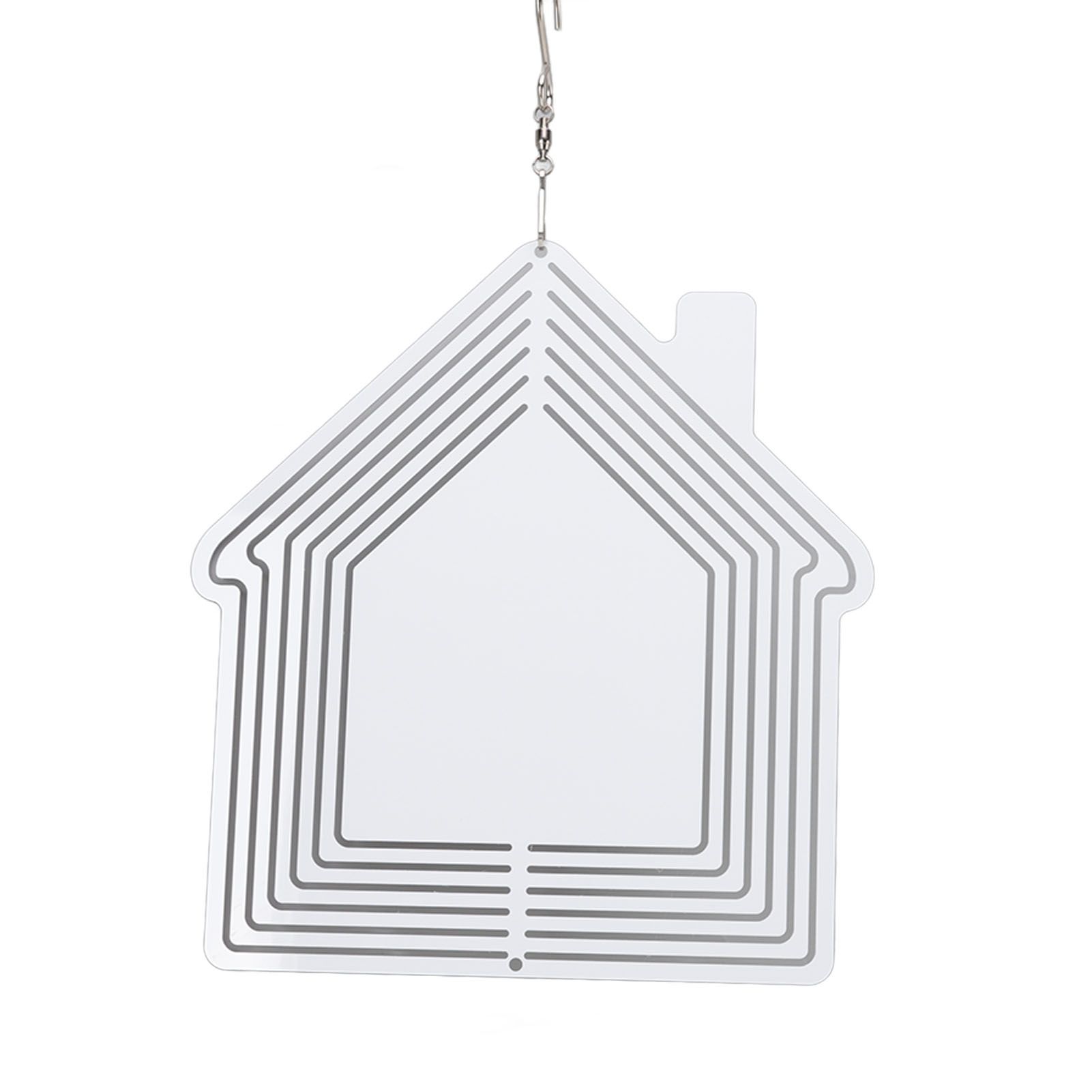 DIY Sublimation Metal Wind Spinner Hanging Blank Wind Chimes Garden Decorative view 5