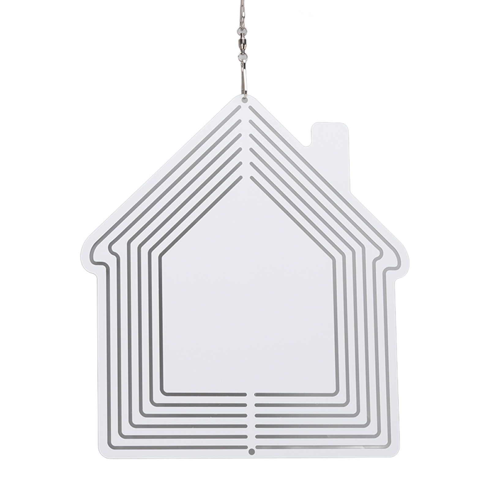 DIY Sublimation Metal Wind Spinner Hanging Blank Wind Chimes Garden Decorative view 6
