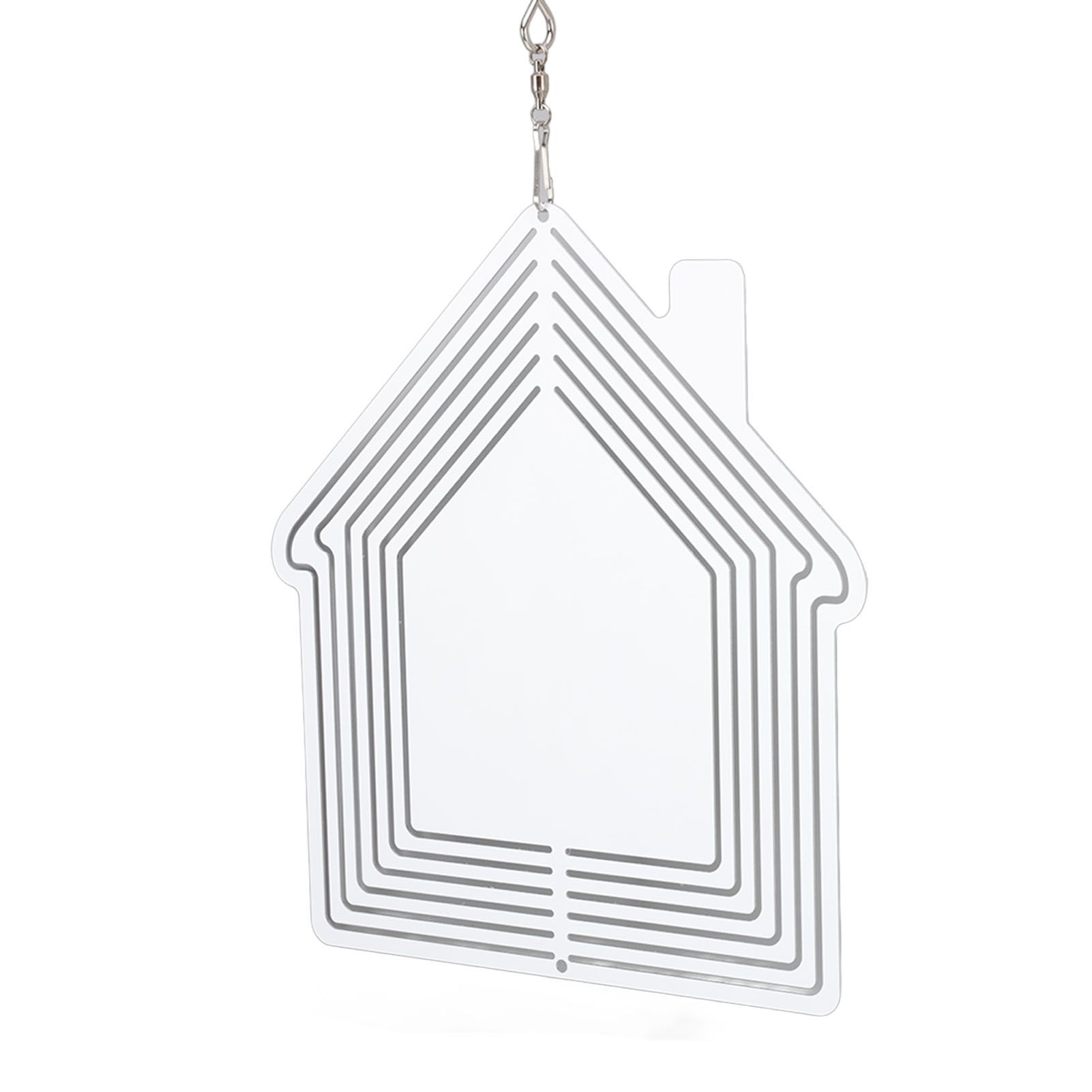 DIY Sublimation Metal Wind Spinner Hanging Blank Wind Chimes Garden Decorative view 8