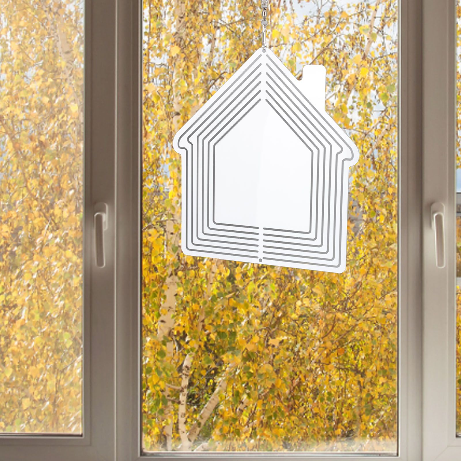 DIY Sublimation Metal Wind Spinner Hanging Blank Wind Chimes Garden Decorative view 10