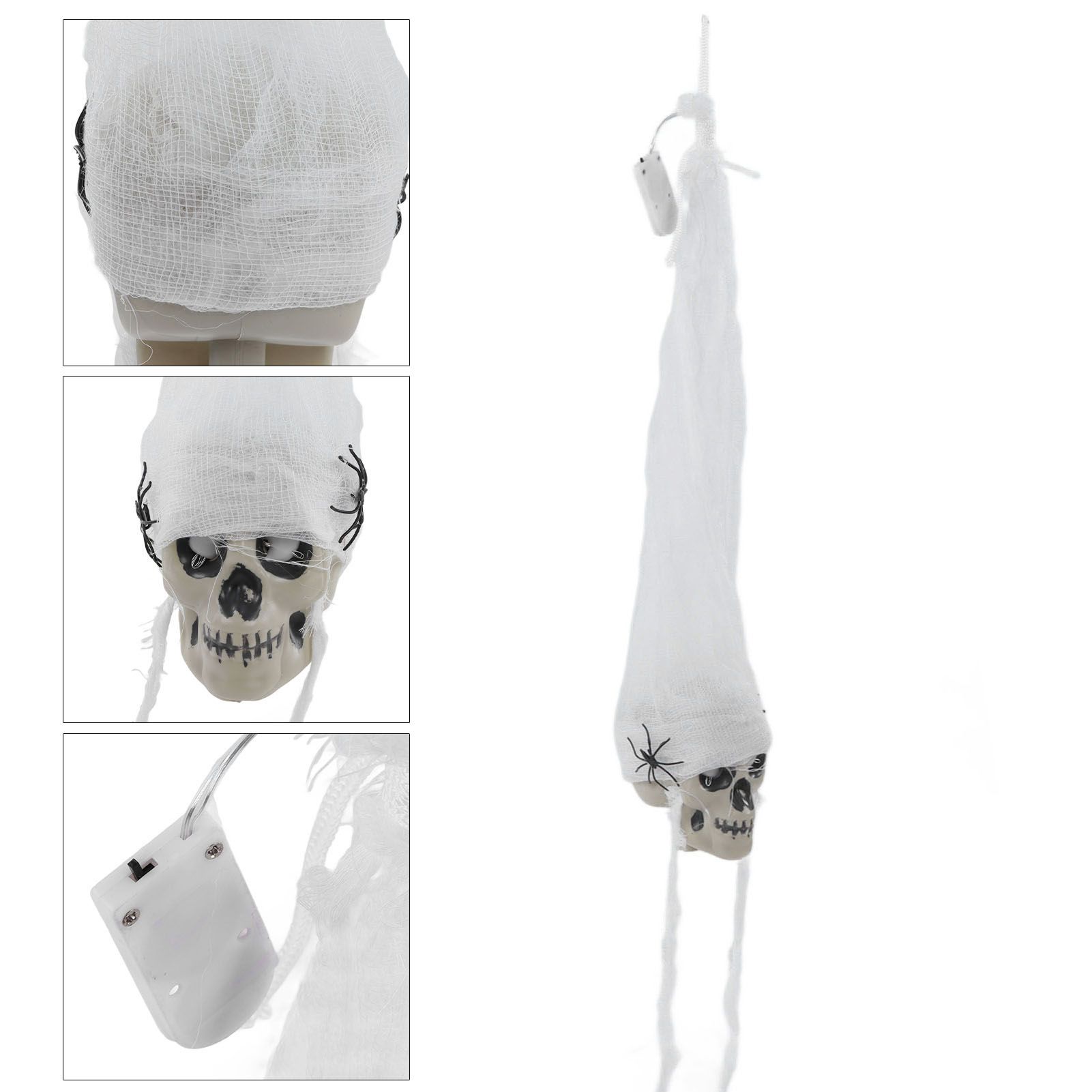 Hanging LED Skull Decoration Hanging LED Halloween Decoration for Indoor view 6