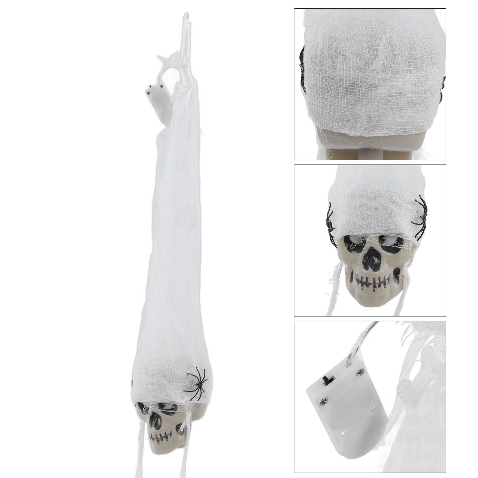 Hanging LED Skull Decoration Hanging LED Halloween Decoration for Indoor view 7