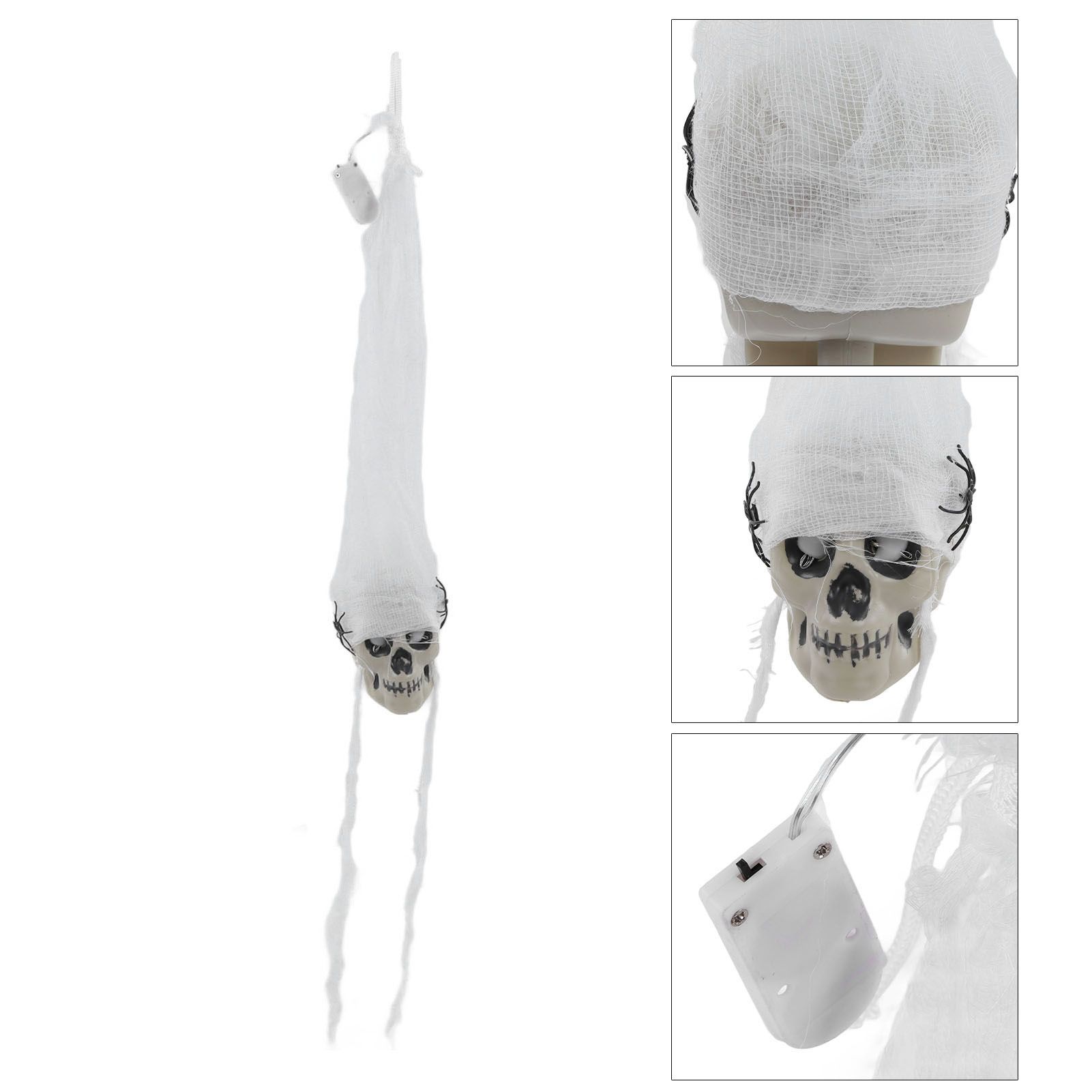 Hanging LED Skull Decoration Hanging LED Halloween Decoration for Indoor view 8