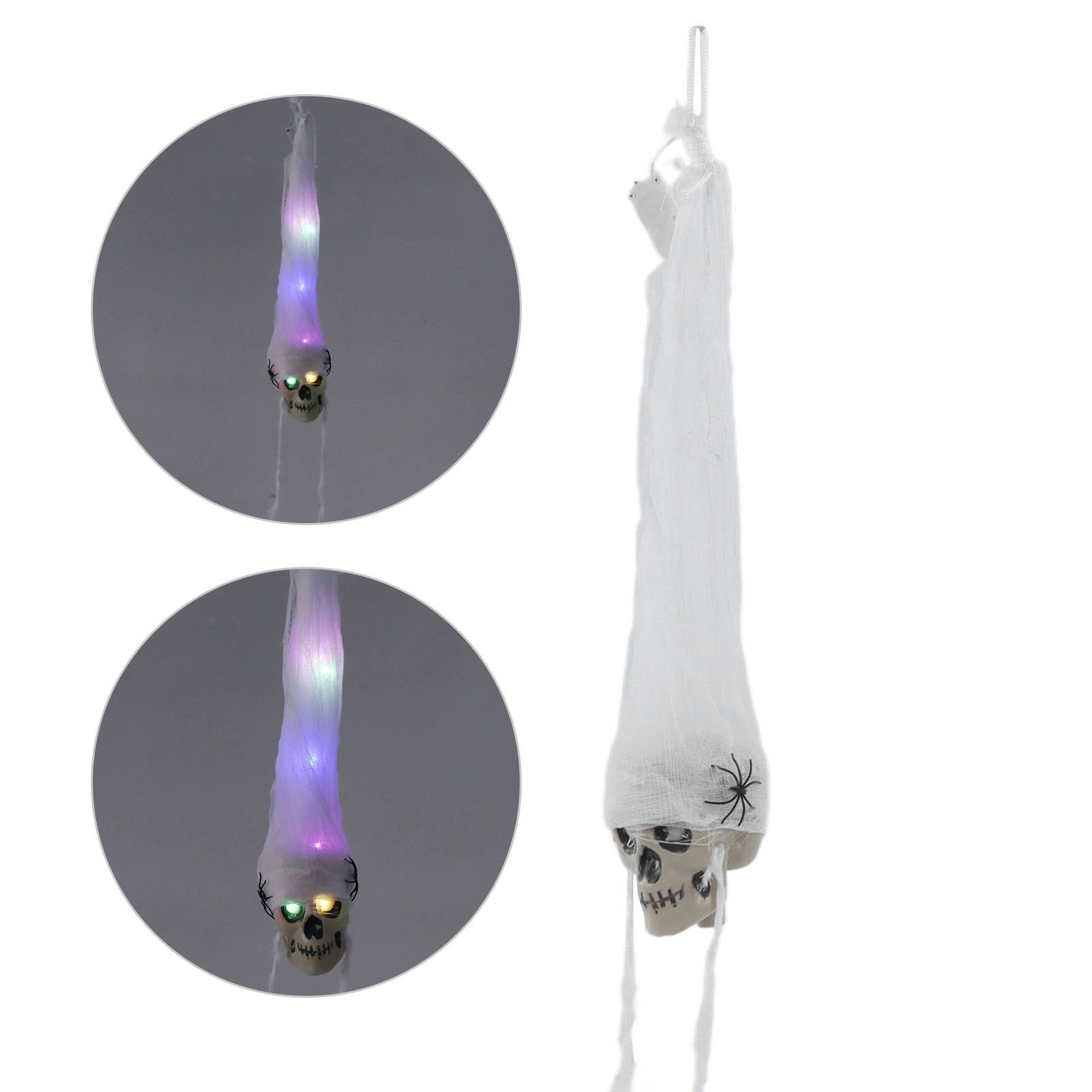 Hanging LED Skull Decoration Hanging LED Halloween Decoration for Indoor view 9