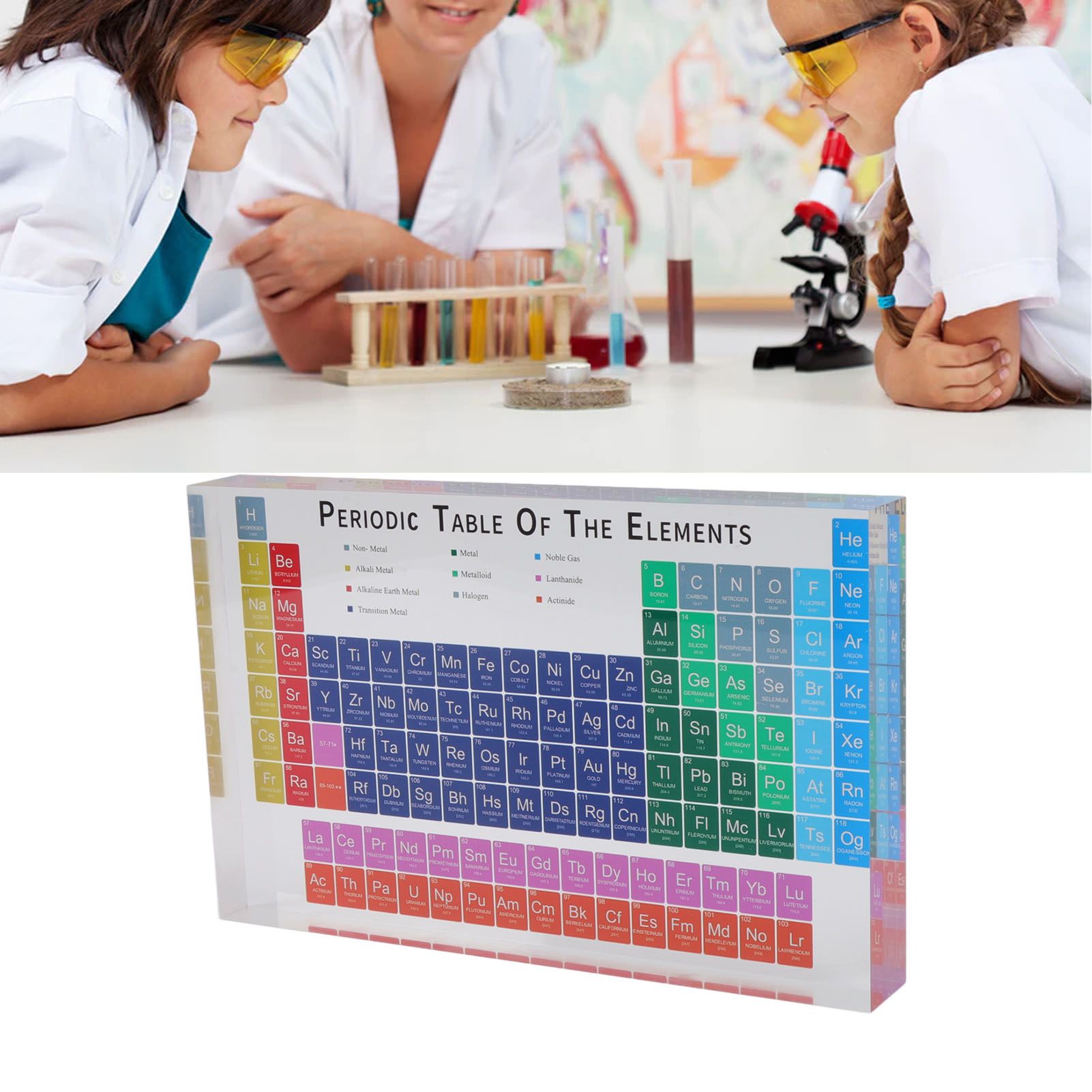Educational Periodic Table Decoration Safe Odorless Modern Acrylic Periodic view 12