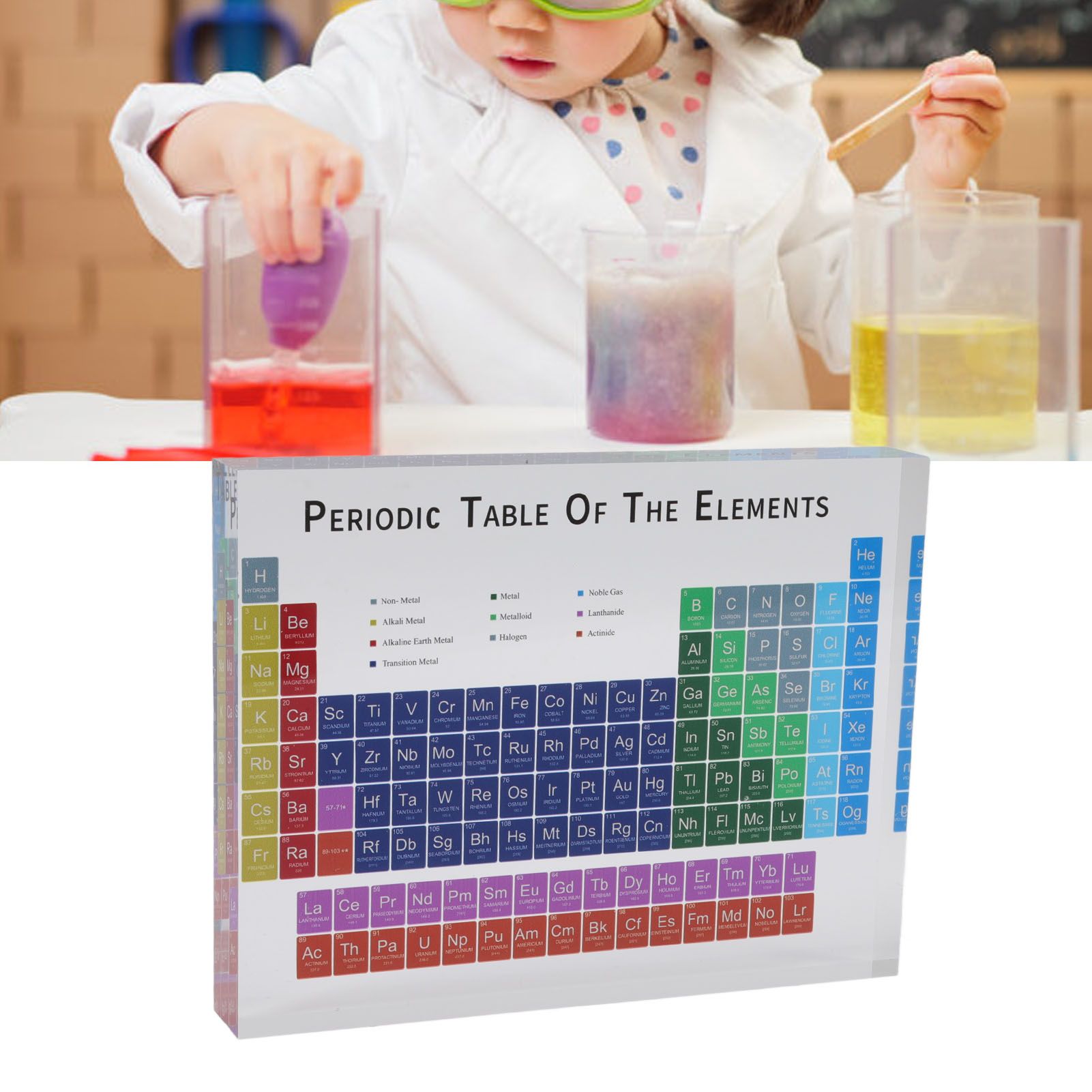 Educational Periodic Table Decoration Safe Odorless Modern Acrylic Periodic view 12