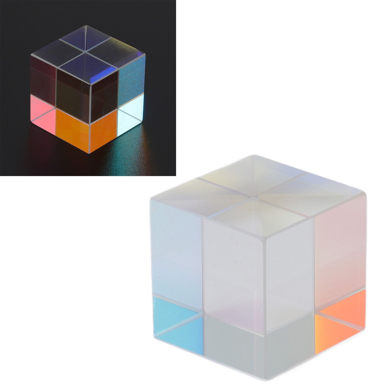Prism Cube Optical Glass RGB Dispersion Color Cube Sun Catcher X Cube Prism view 10