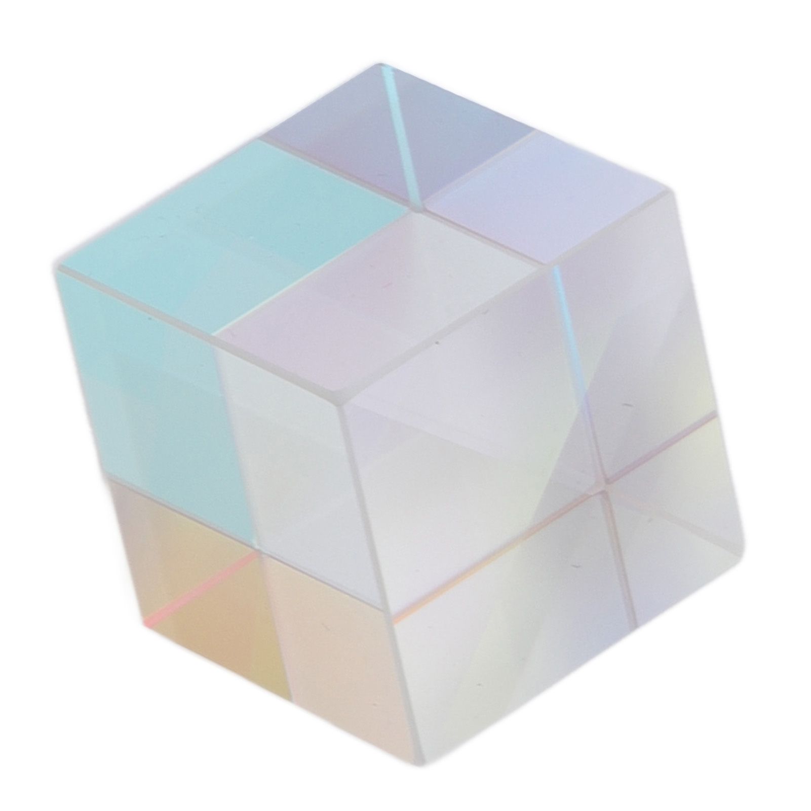 Prism Cube Optical Glass RGB Dispersion Color Cube Sun Catcher X Cube Prism view 4