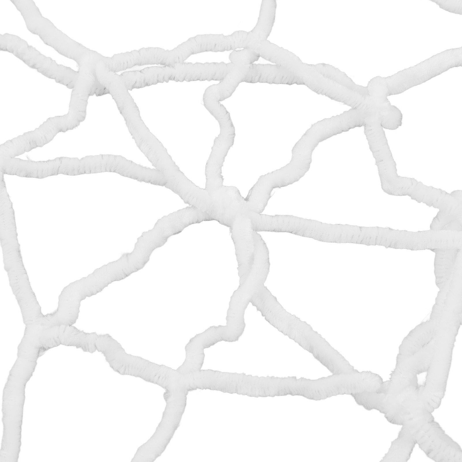 3.6m Spider Web Halloween Decorations White Round Net Spooky Cobwebs for view 13