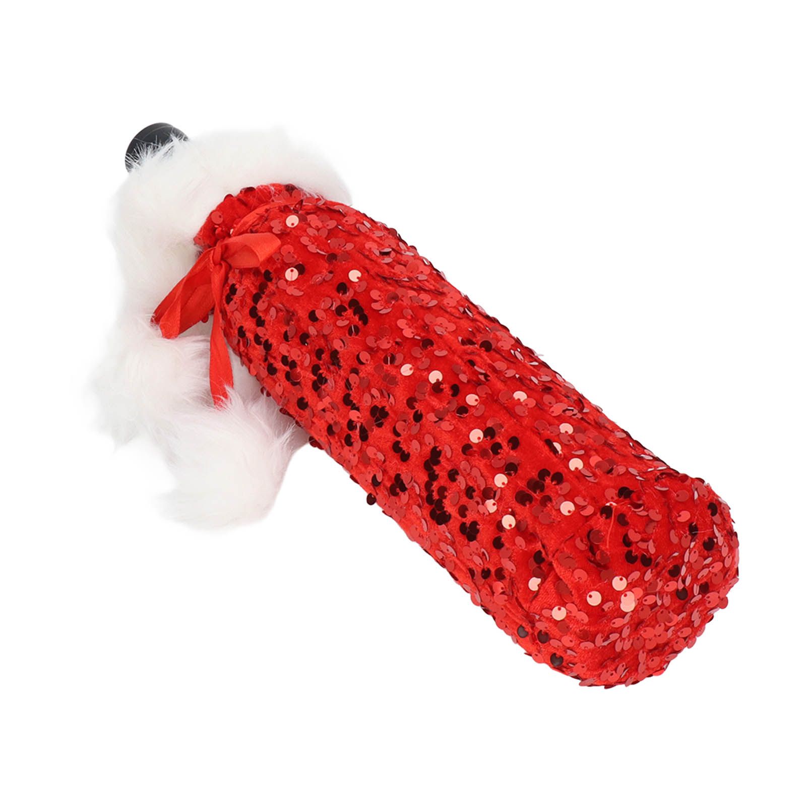 Christmas Wine Bottle Cover Beautiful Shiny Sequin Cloth Decorative Bottle view 4