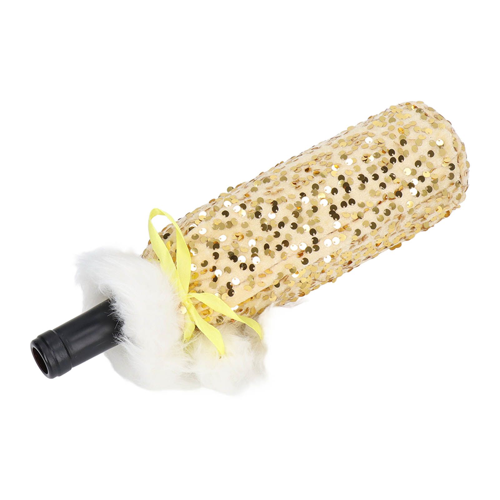 Christmas Wine Bottle Cover Beautiful Shiny Sequin Cloth Decorative Bottle view 7
