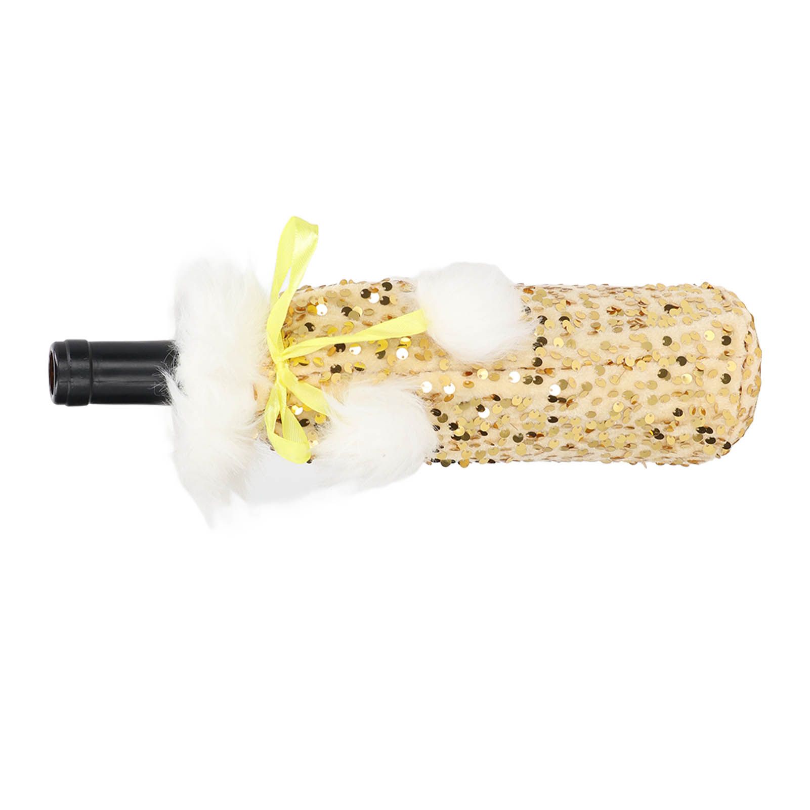 Christmas Wine Bottle Cover Beautiful Shiny Sequin Cloth Decorative Bottle view 8