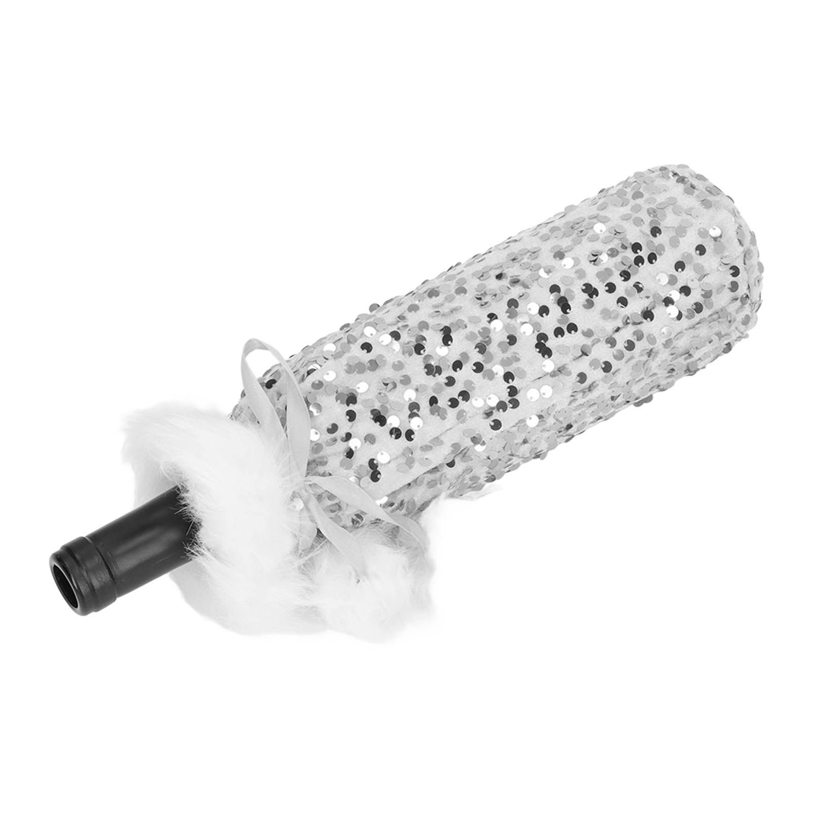Christmas Wine Bottle Cover Beautiful Shiny Sequin Cloth Decorative Bottle view 7